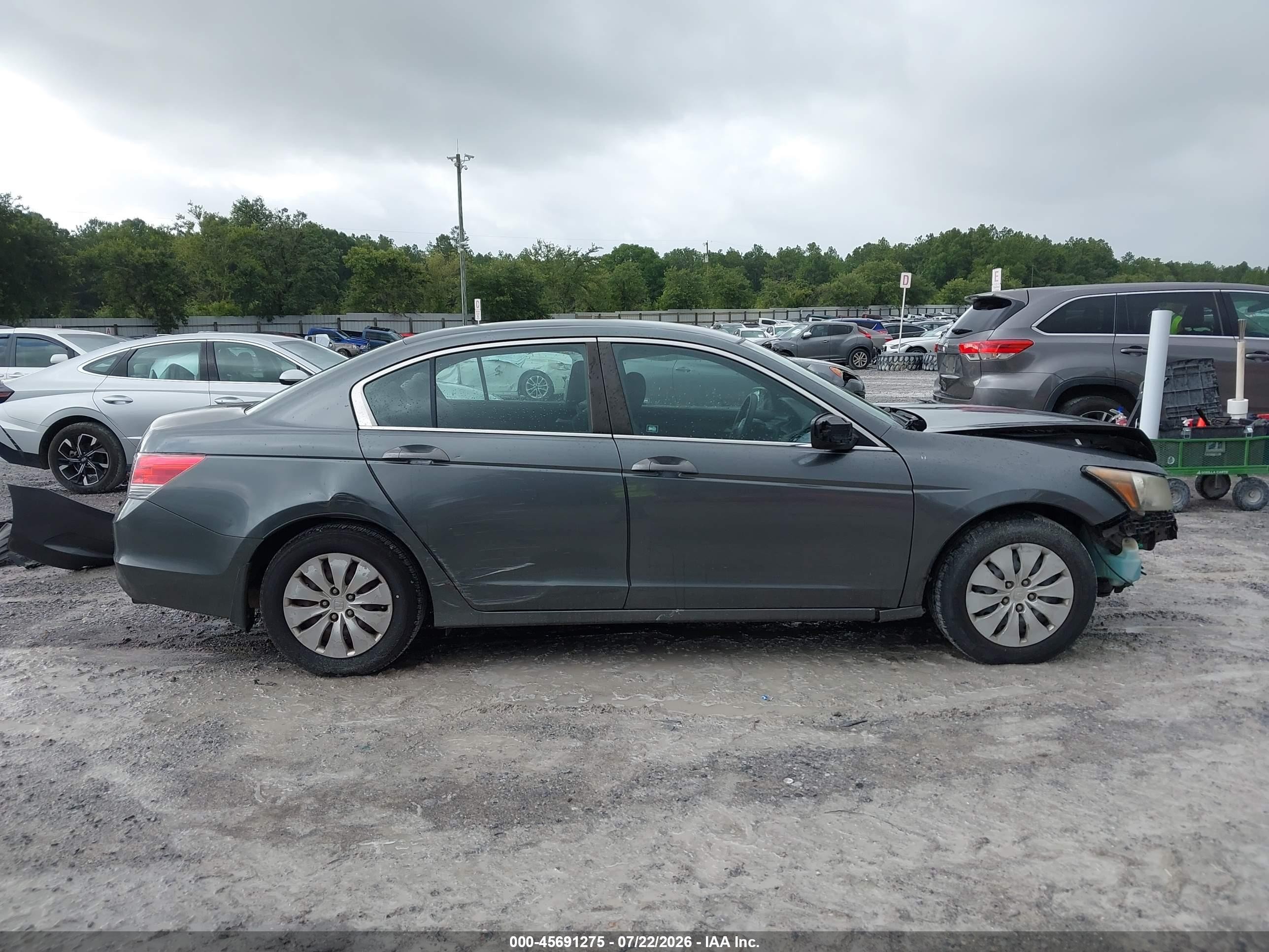 2010 Honda Accord 2.4 Lx Gray vin: 1HGCP2F3XAA044347