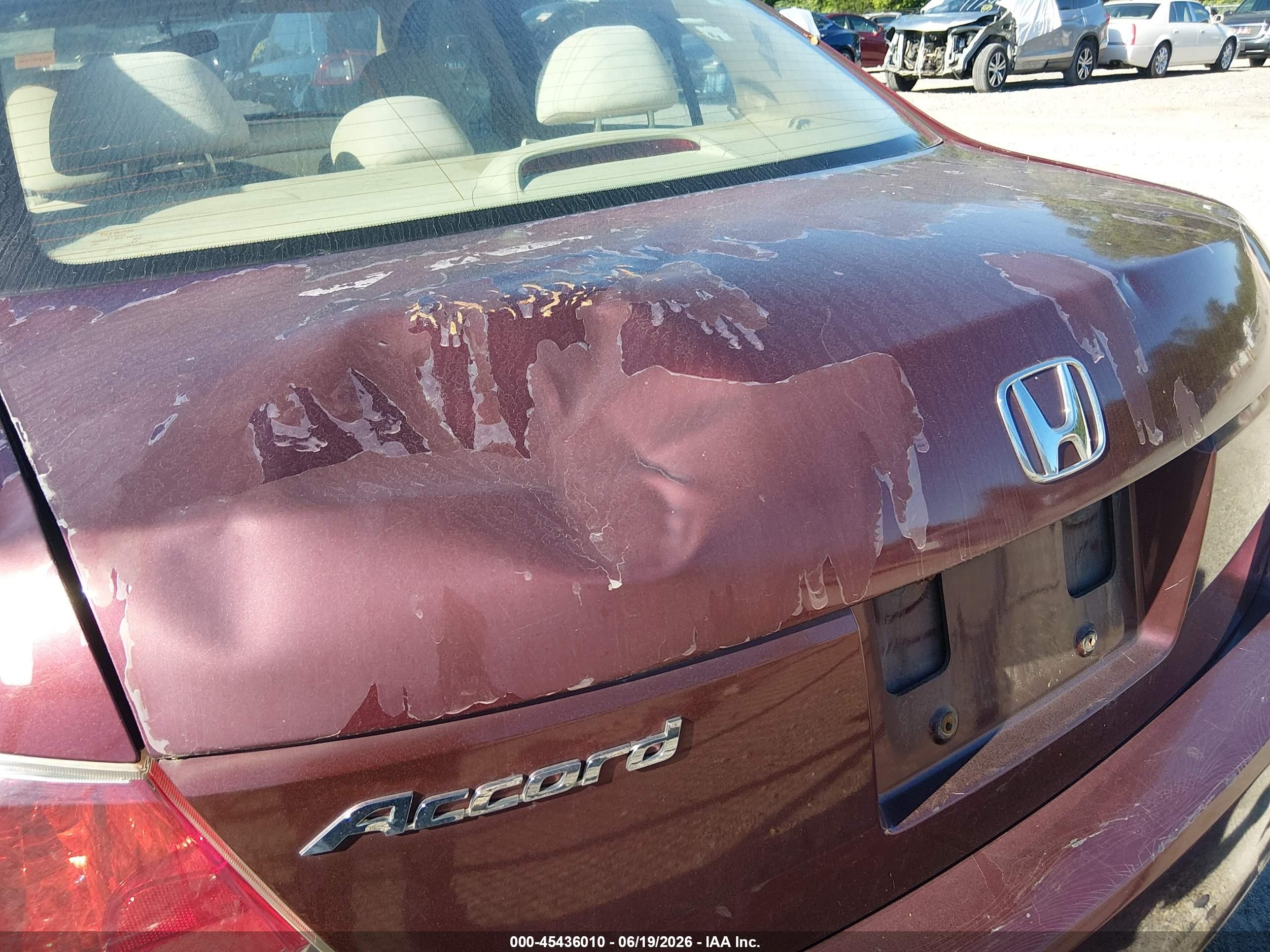 2010 Honda Accord 2.4 Lx Burgundy vin: 1HGCP2F3XAA116888