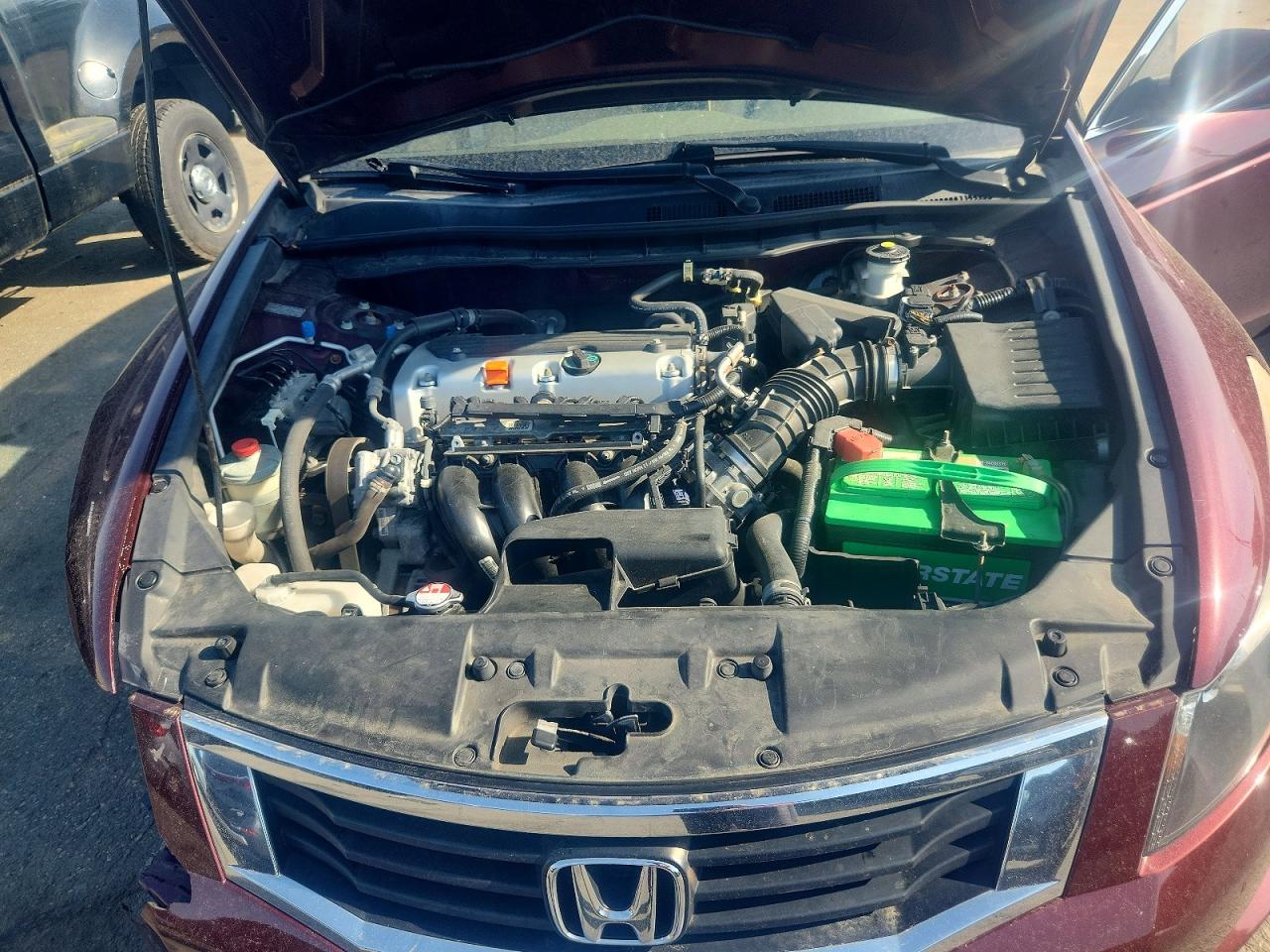 2010 Honda Accord Lx Burgundy vin: 1HGCP2F3XAA119774
