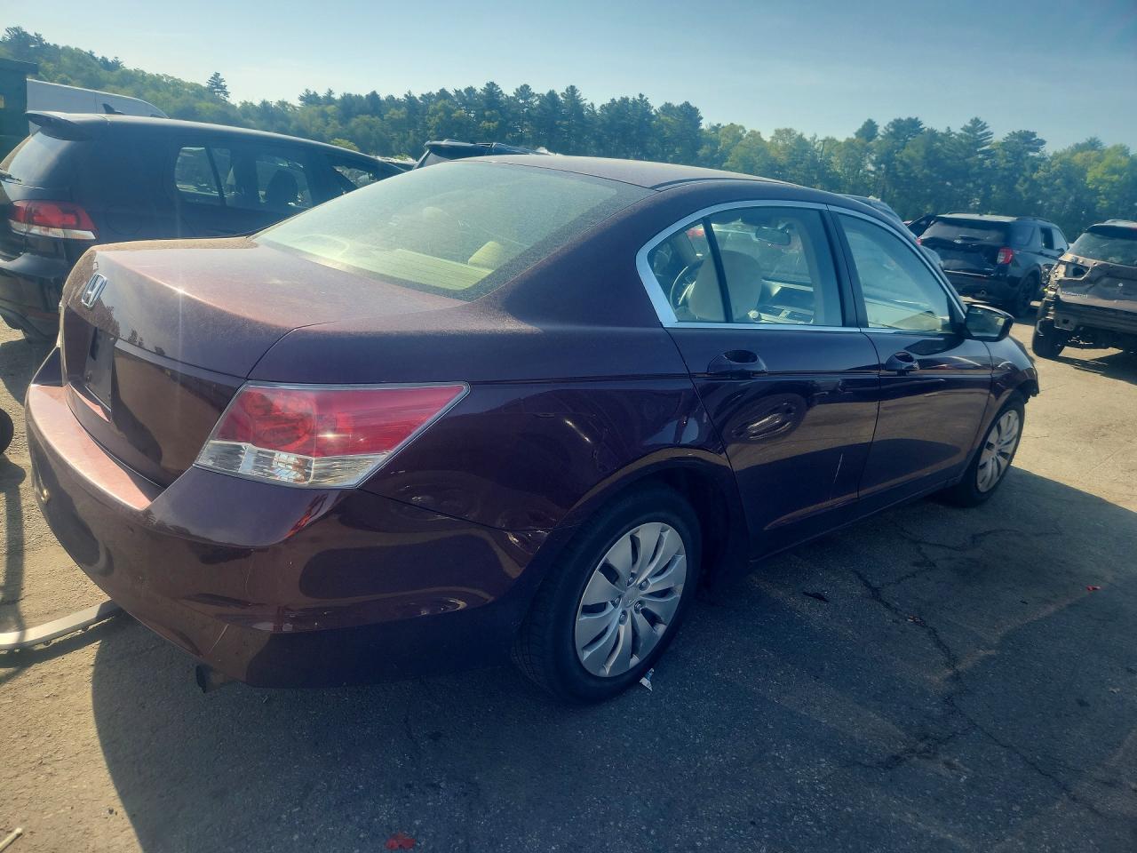 2010 Honda Accord Lx Burgundy vin: 1HGCP2F3XAA119774