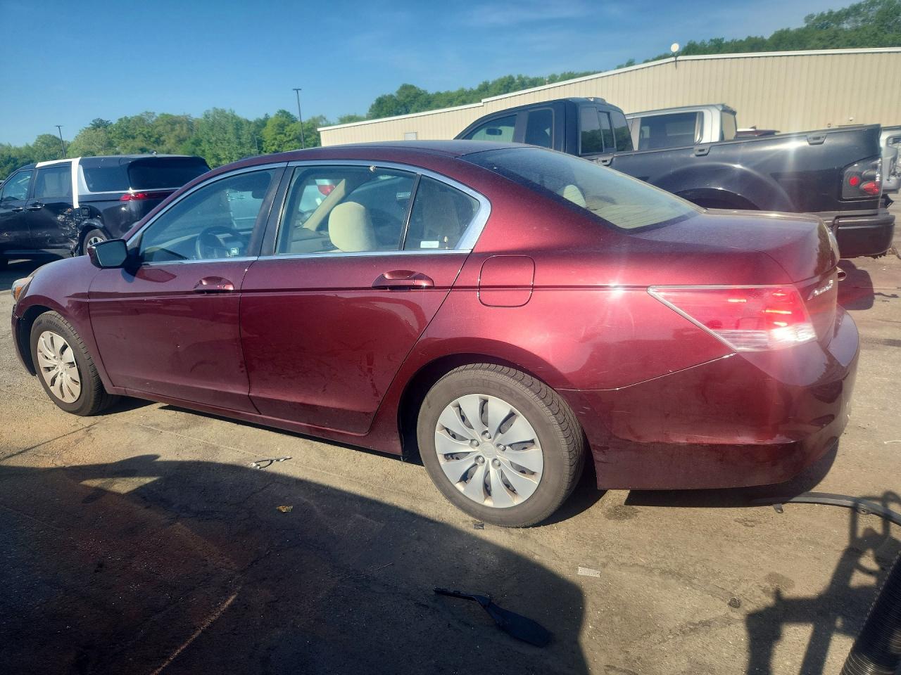 2010 Honda Accord Lx Burgundy vin: 1HGCP2F3XAA119774