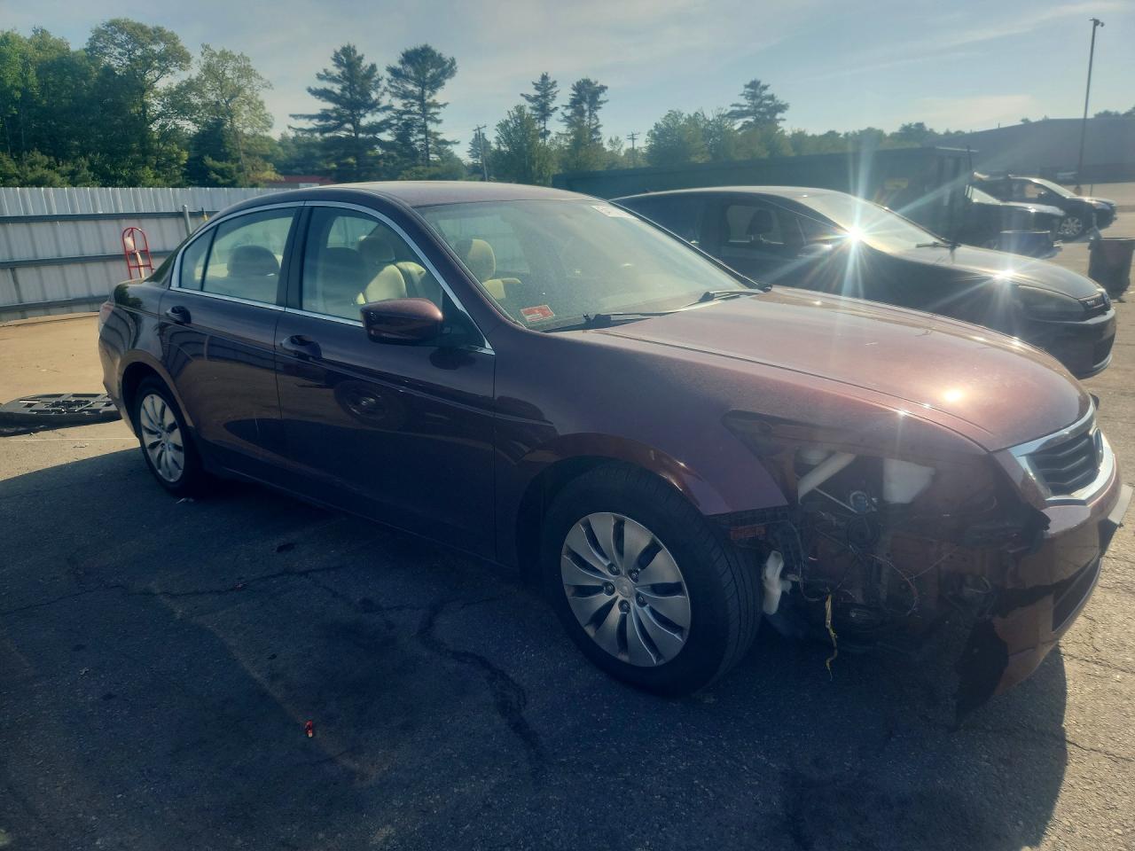 2010 Honda Accord Lx Burgundy vin: 1HGCP2F3XAA119774