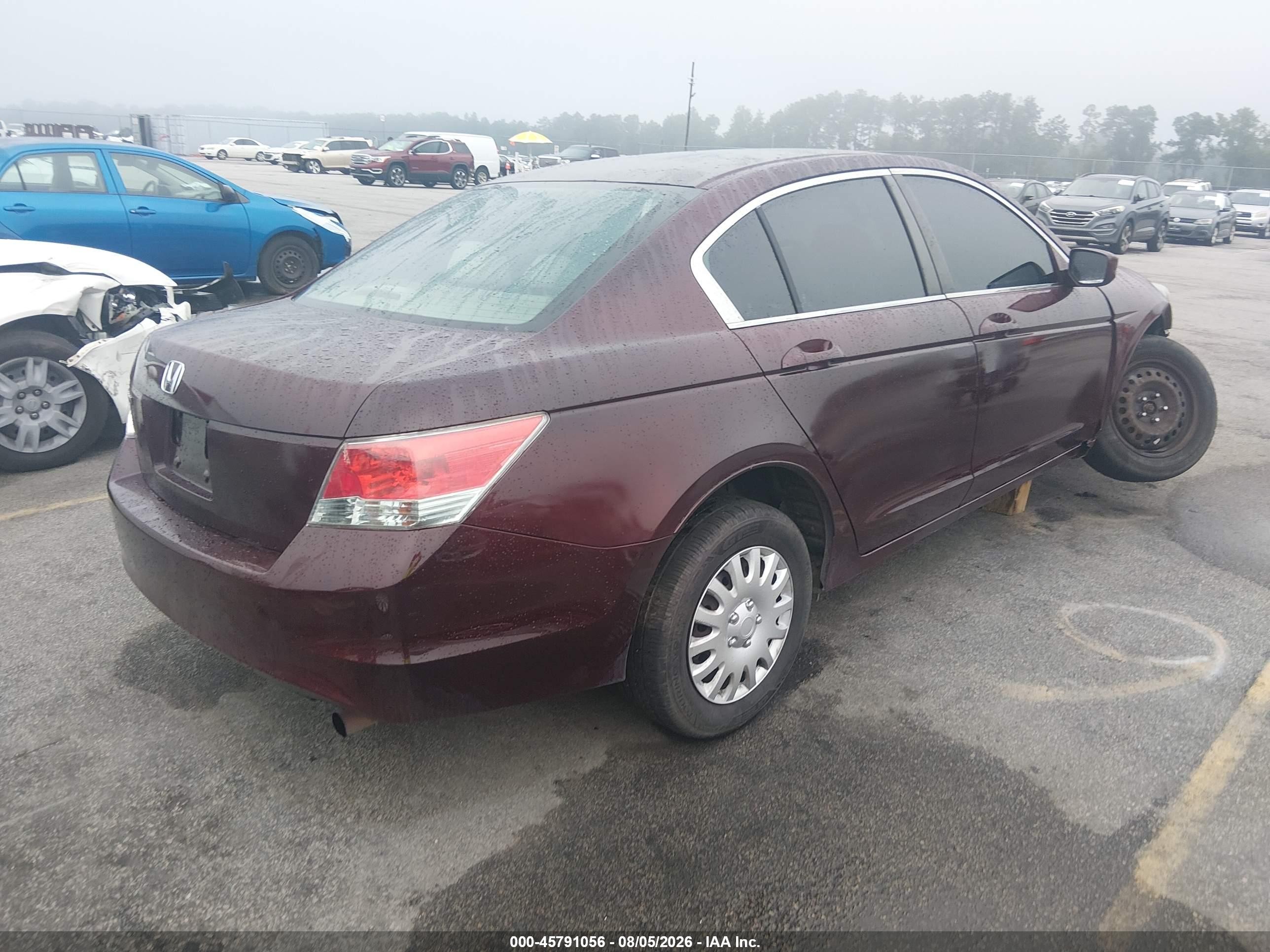 2010 Honda Accord 2.4 Lx Red vin: 1HGCP2F3XAA122870