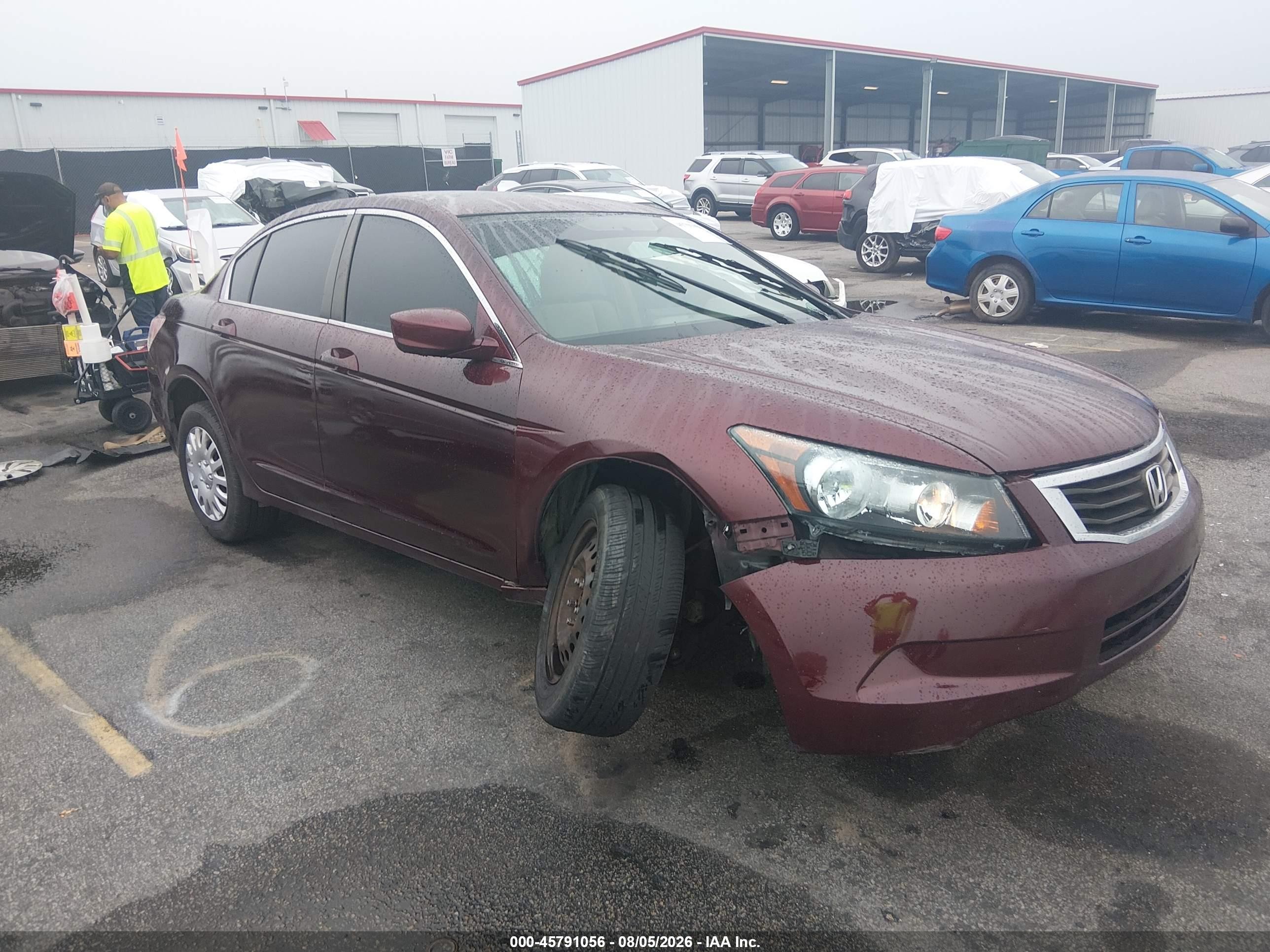 2010 Honda Accord 2.4 Lx Red vin: 1HGCP2F3XAA122870