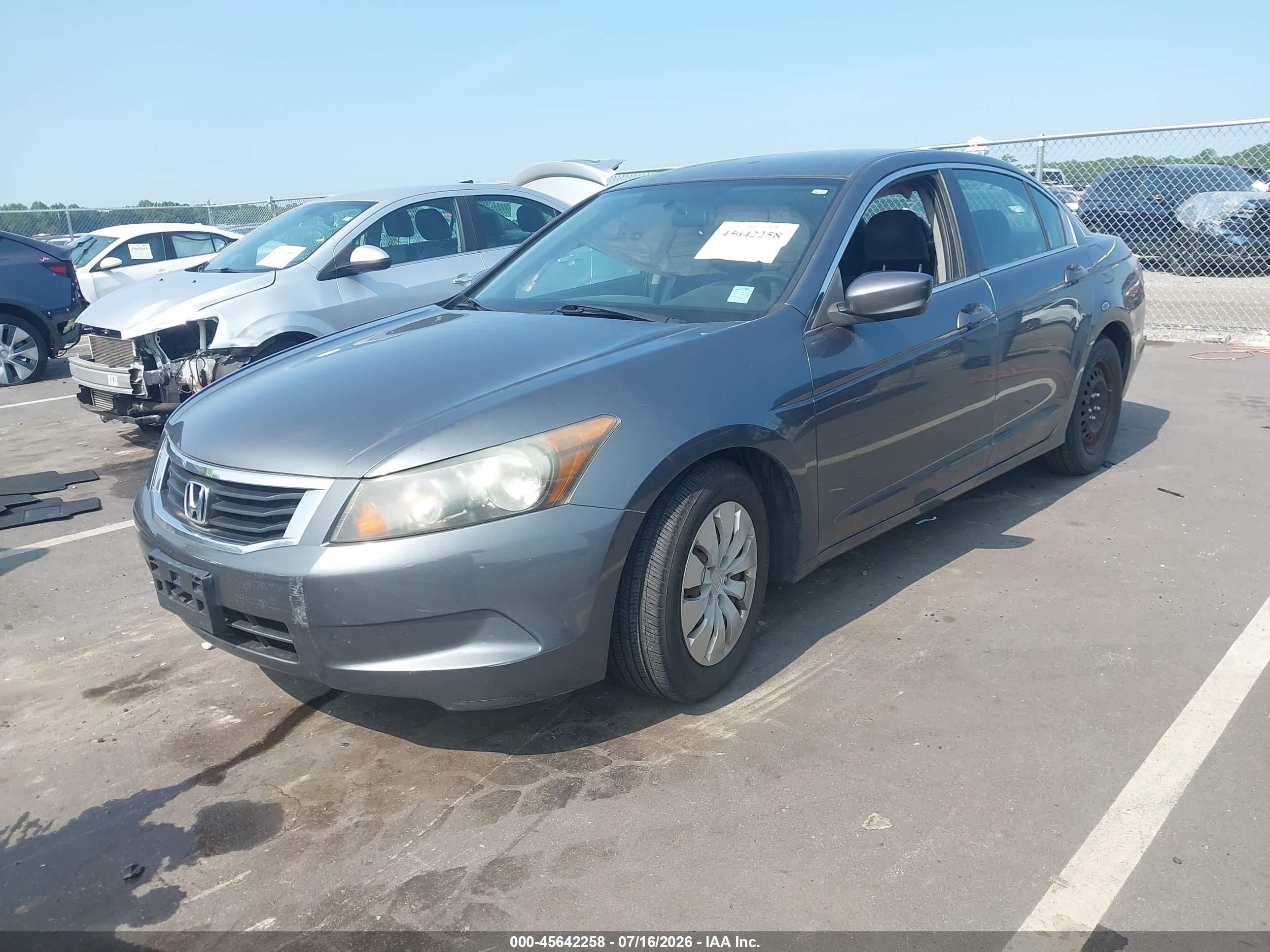 2010 Honda Accord 2.4 Lx Gray vin: 1HGCP2F3XAA127230