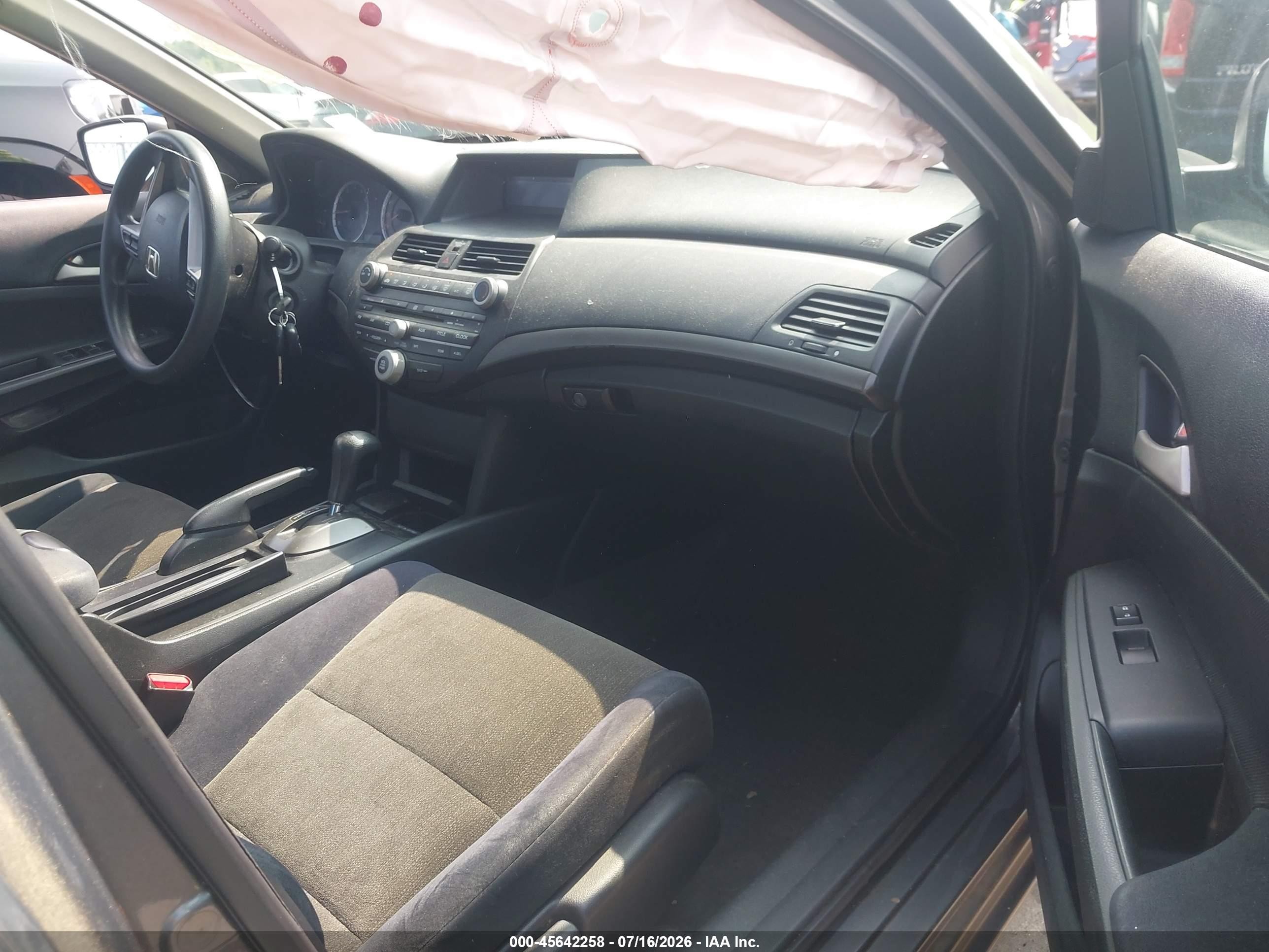 2010 Honda Accord 2.4 Lx Gray vin: 1HGCP2F3XAA127230
