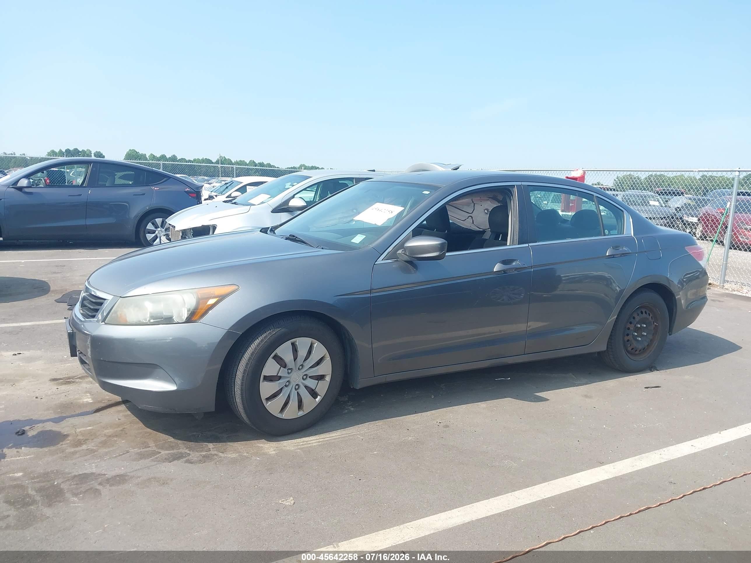 2010 Honda Accord 2.4 Lx Gray vin: 1HGCP2F3XAA127230