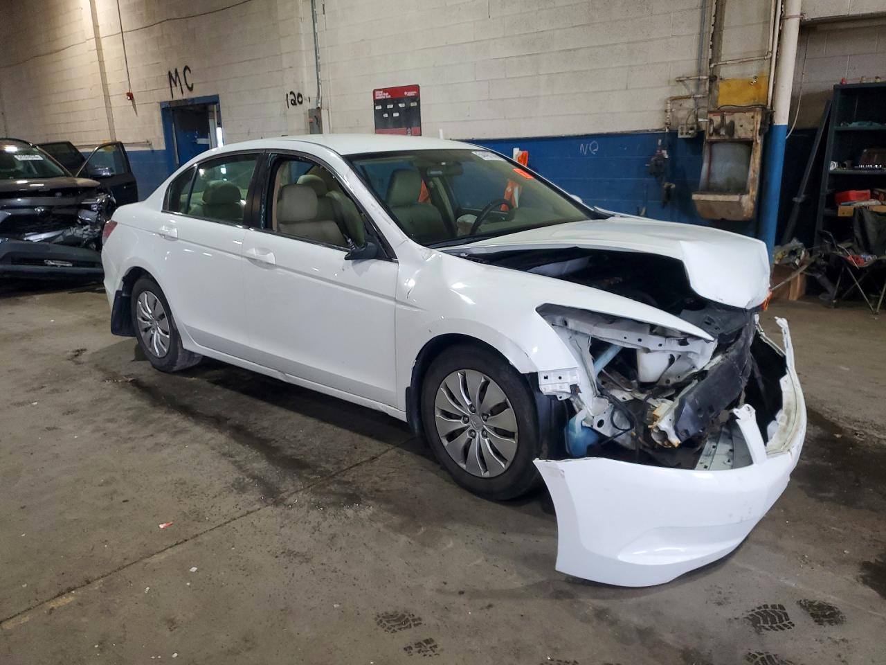 2010 Honda Accord Lx White vin: 1HGCP2F3XAA131469