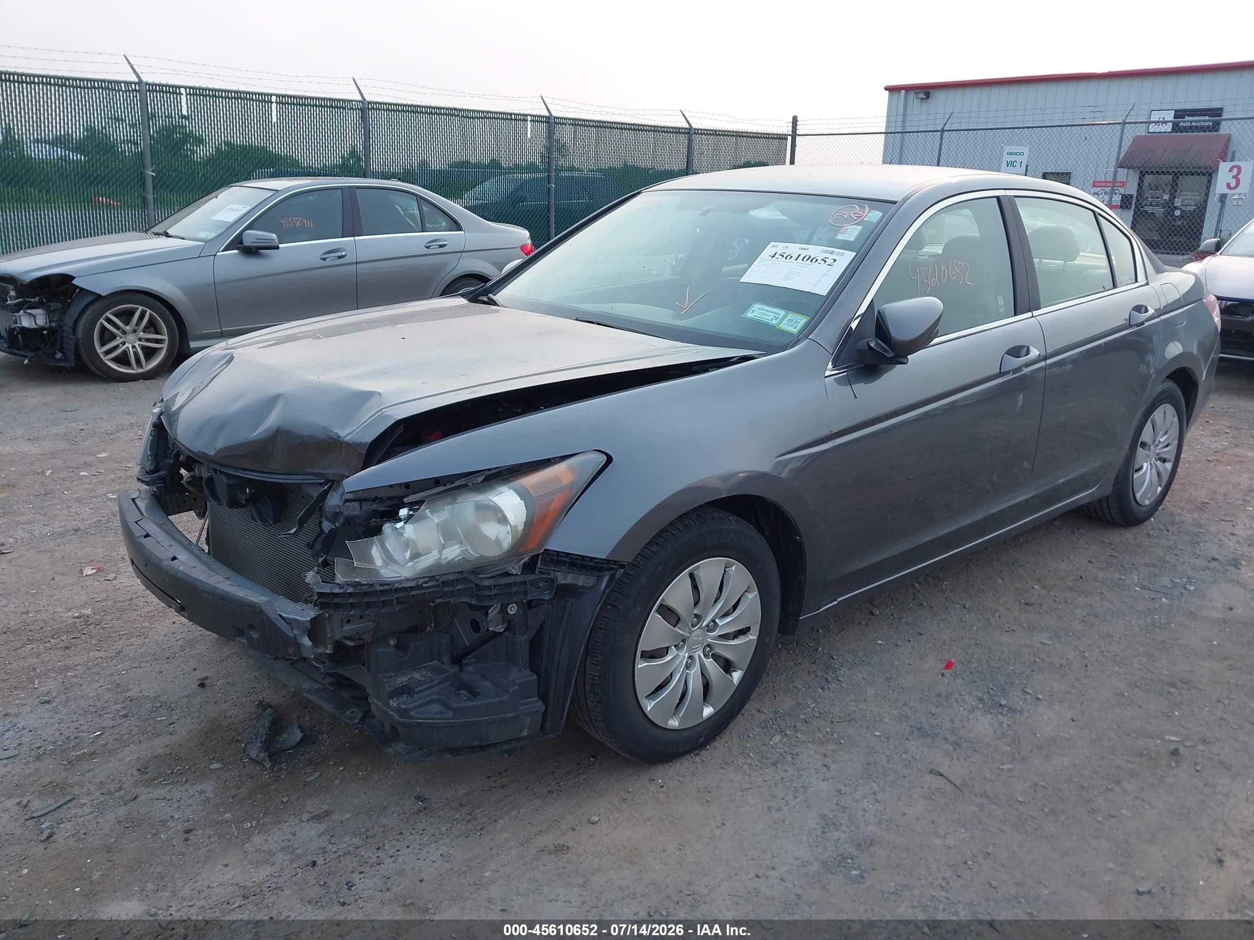 2010 Honda Accord 2.4 Lx Серый vin: 1HGCP2F3XAA171213