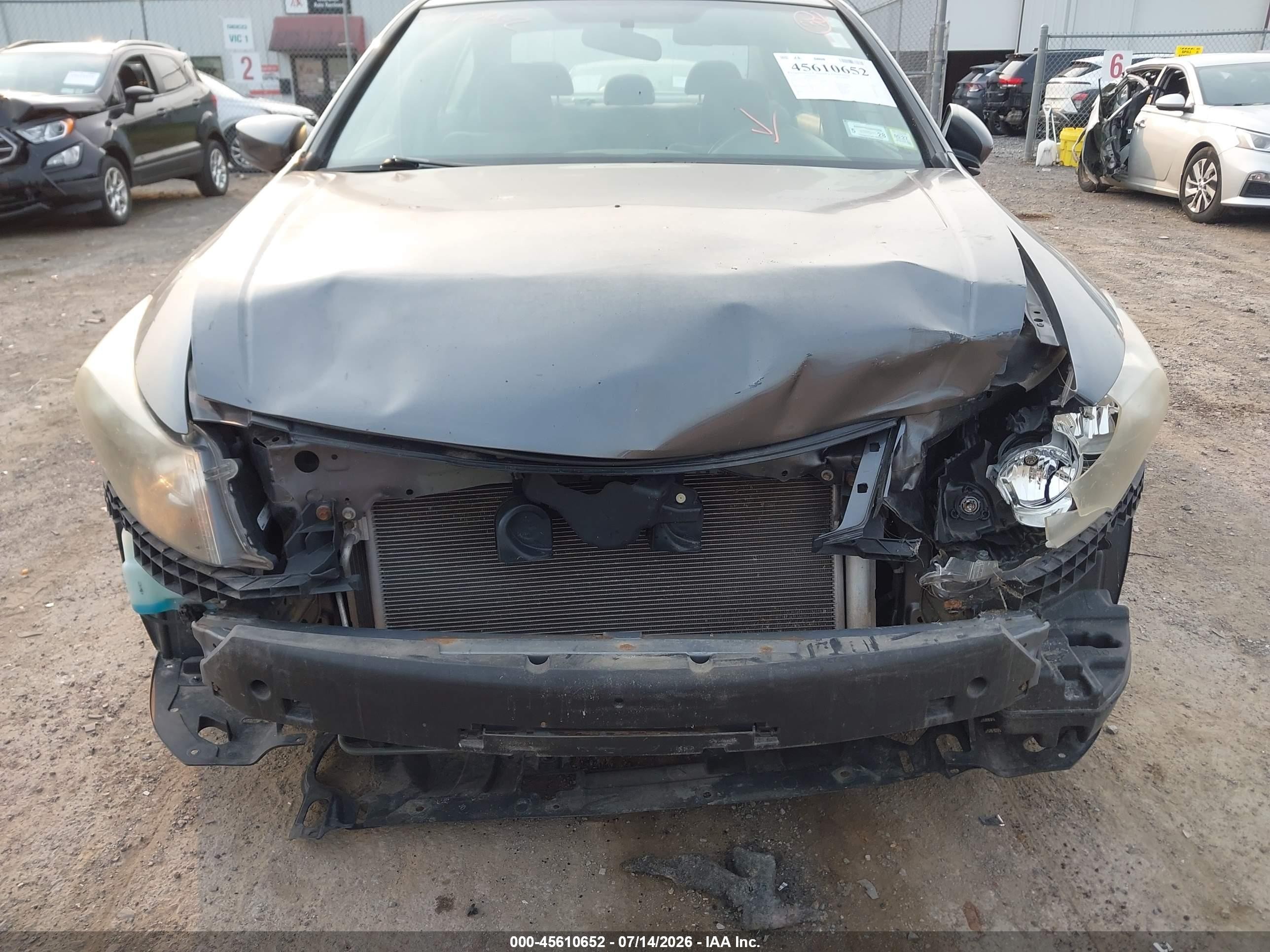 2010 Honda Accord 2.4 Lx Серый vin: 1HGCP2F3XAA171213
