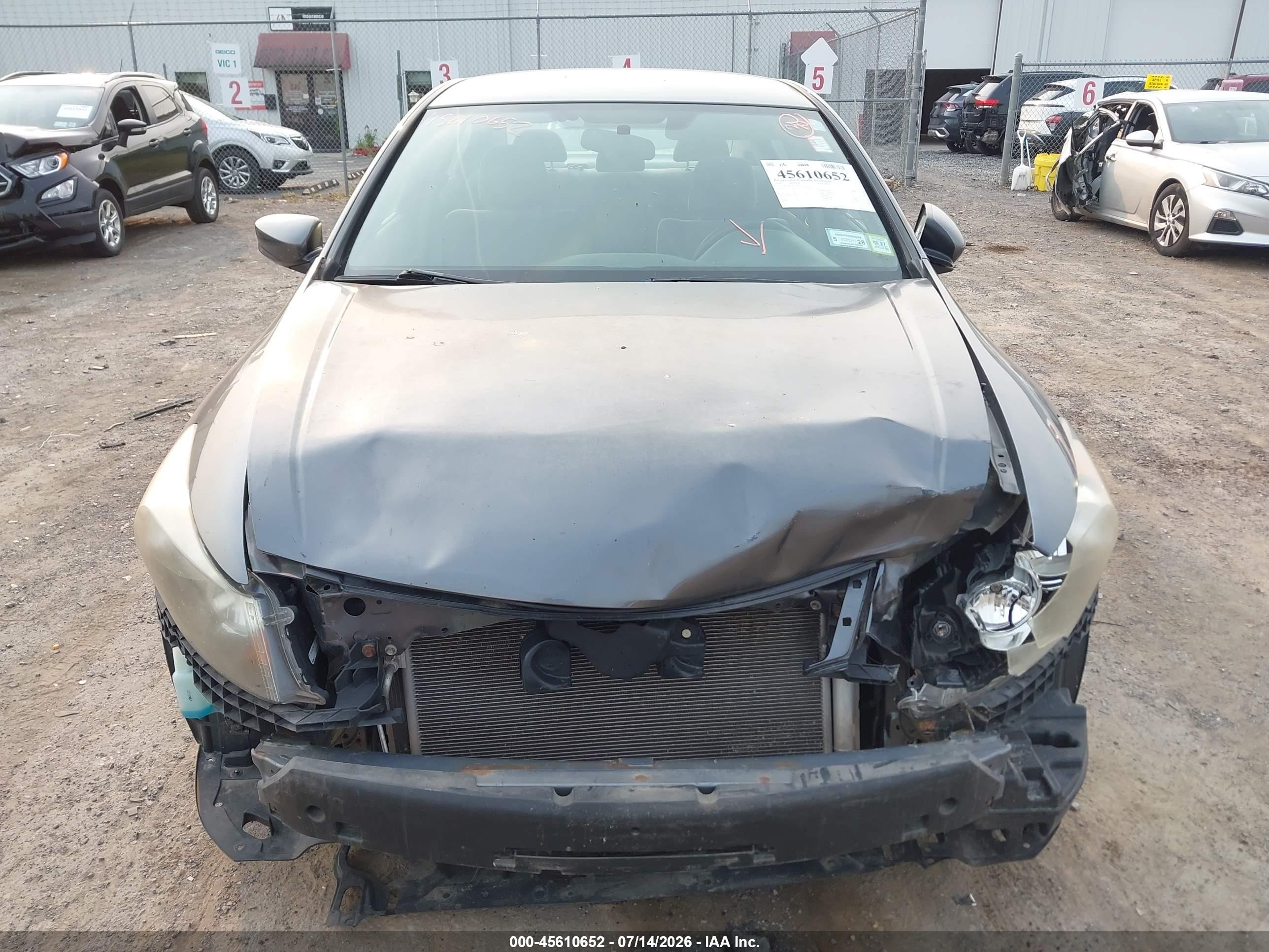 2010 Honda Accord 2.4 Lx Серый vin: 1HGCP2F3XAA171213
