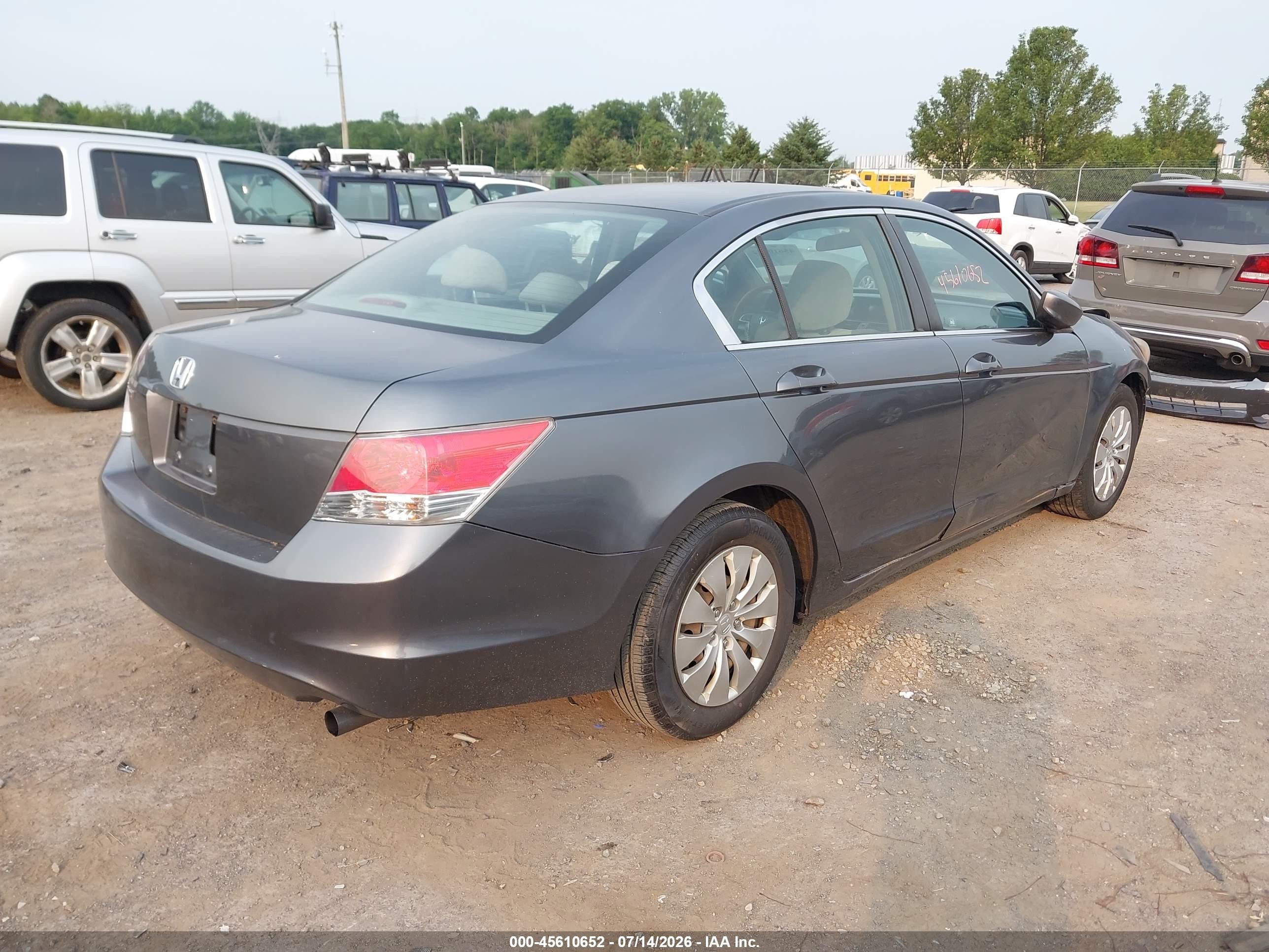 2010 Honda Accord 2.4 Lx Серый vin: 1HGCP2F3XAA171213