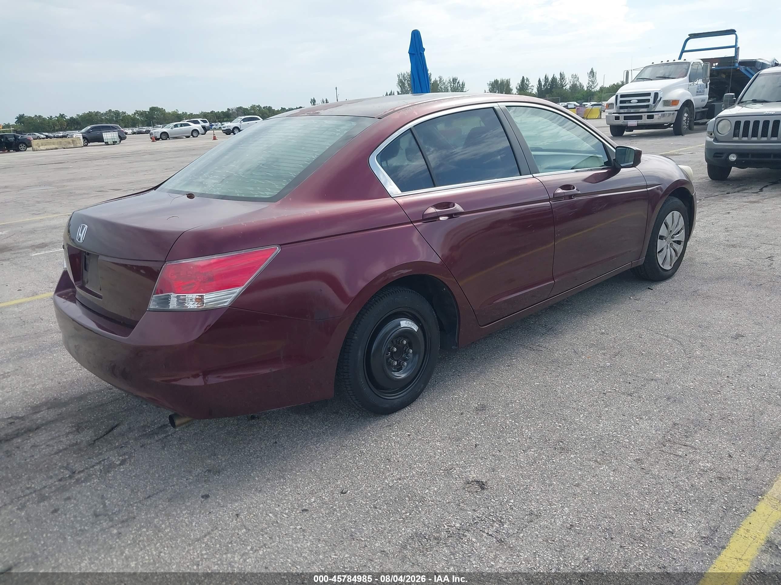 2010 Honda Accord 2.4 Lx Бордовый vin: 1HGCP2F3XAA190618