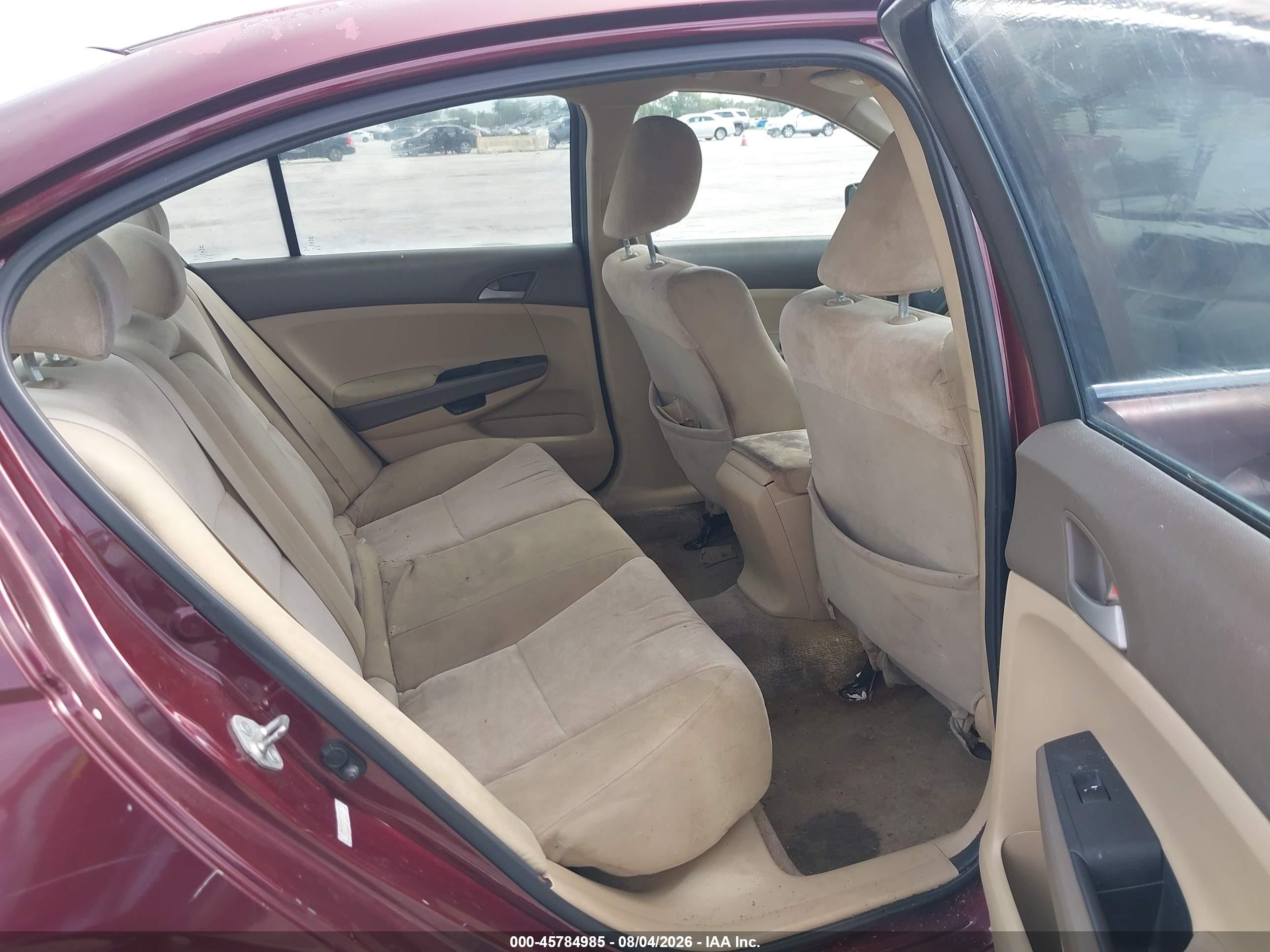 2010 Honda Accord 2.4 Lx Бордовый vin: 1HGCP2F3XAA190618