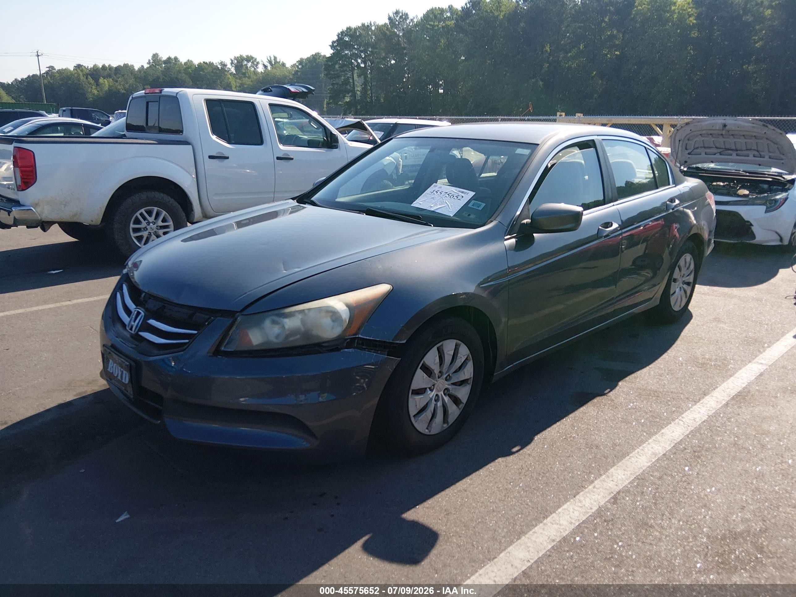 2011 Honda Accord 2.4 Lx Gray vin: 1HGCP2F3XBA029767