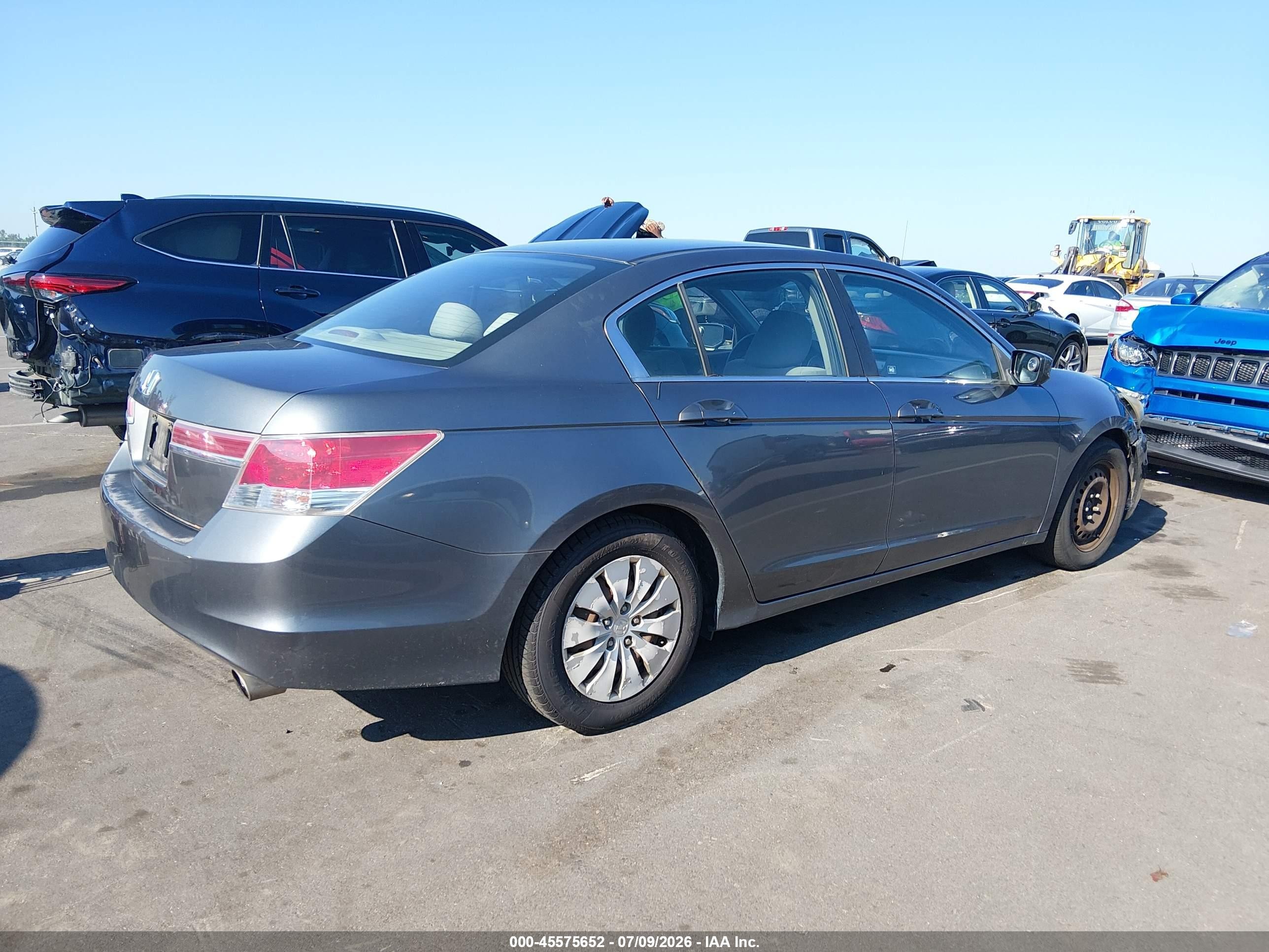 2011 Honda Accord 2.4 Lx Gray vin: 1HGCP2F3XBA029767