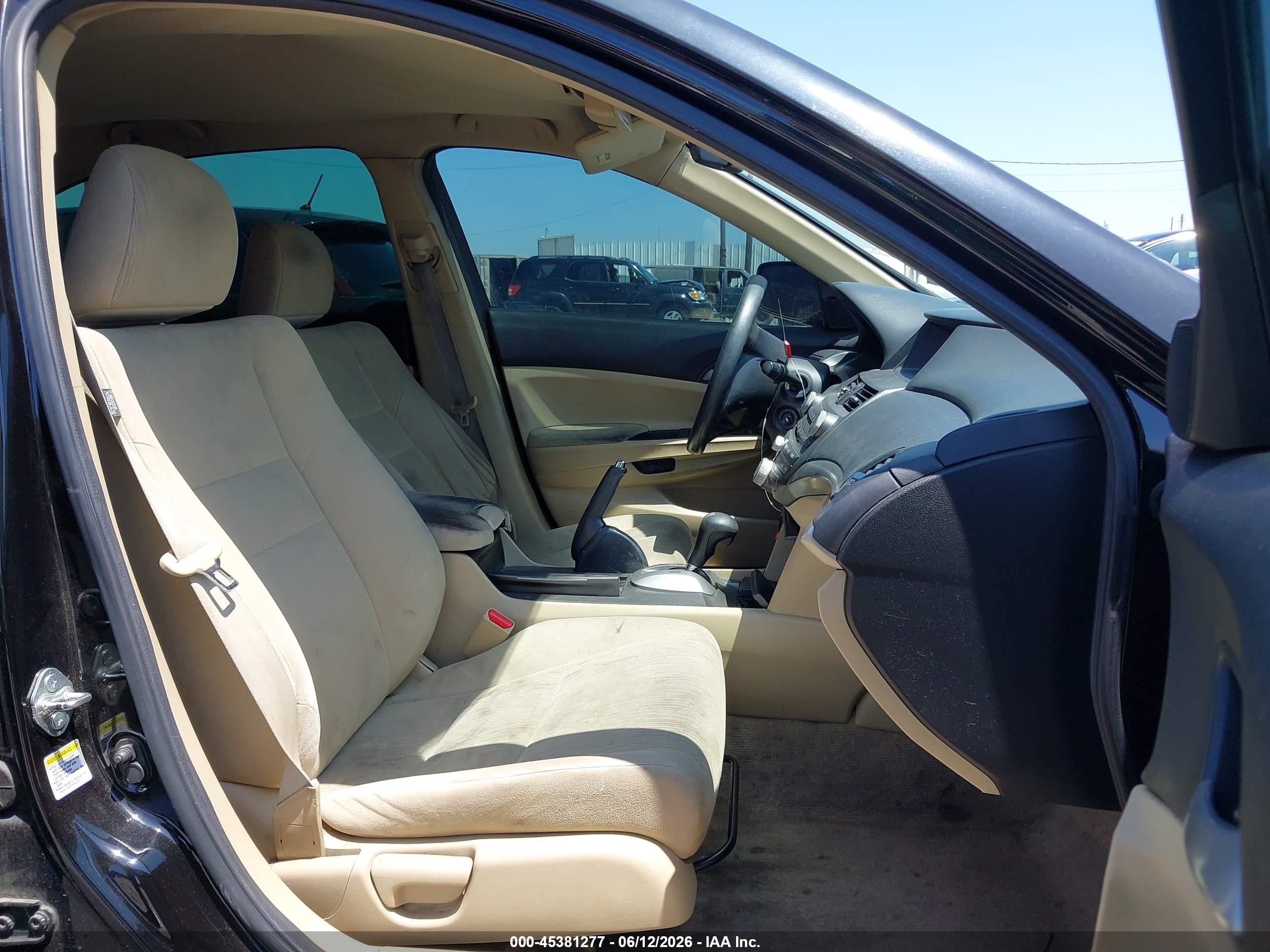 2011 Honda Accord 2.4 Lx Black vin: 1HGCP2F3XBA043278