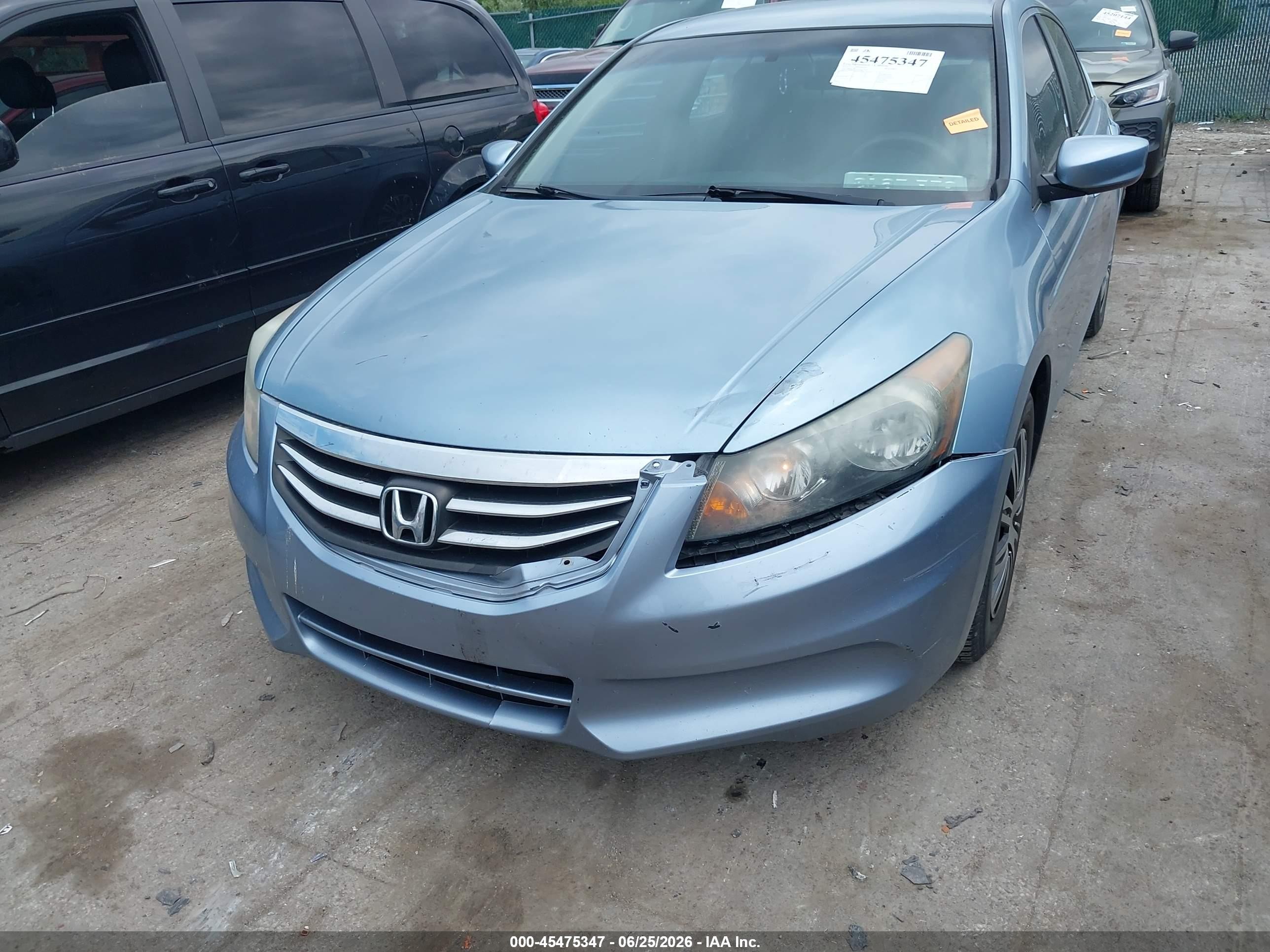 2011 Honda Accord 2.4 Lx Light Blue vin: 1HGCP2F3XBA052031
