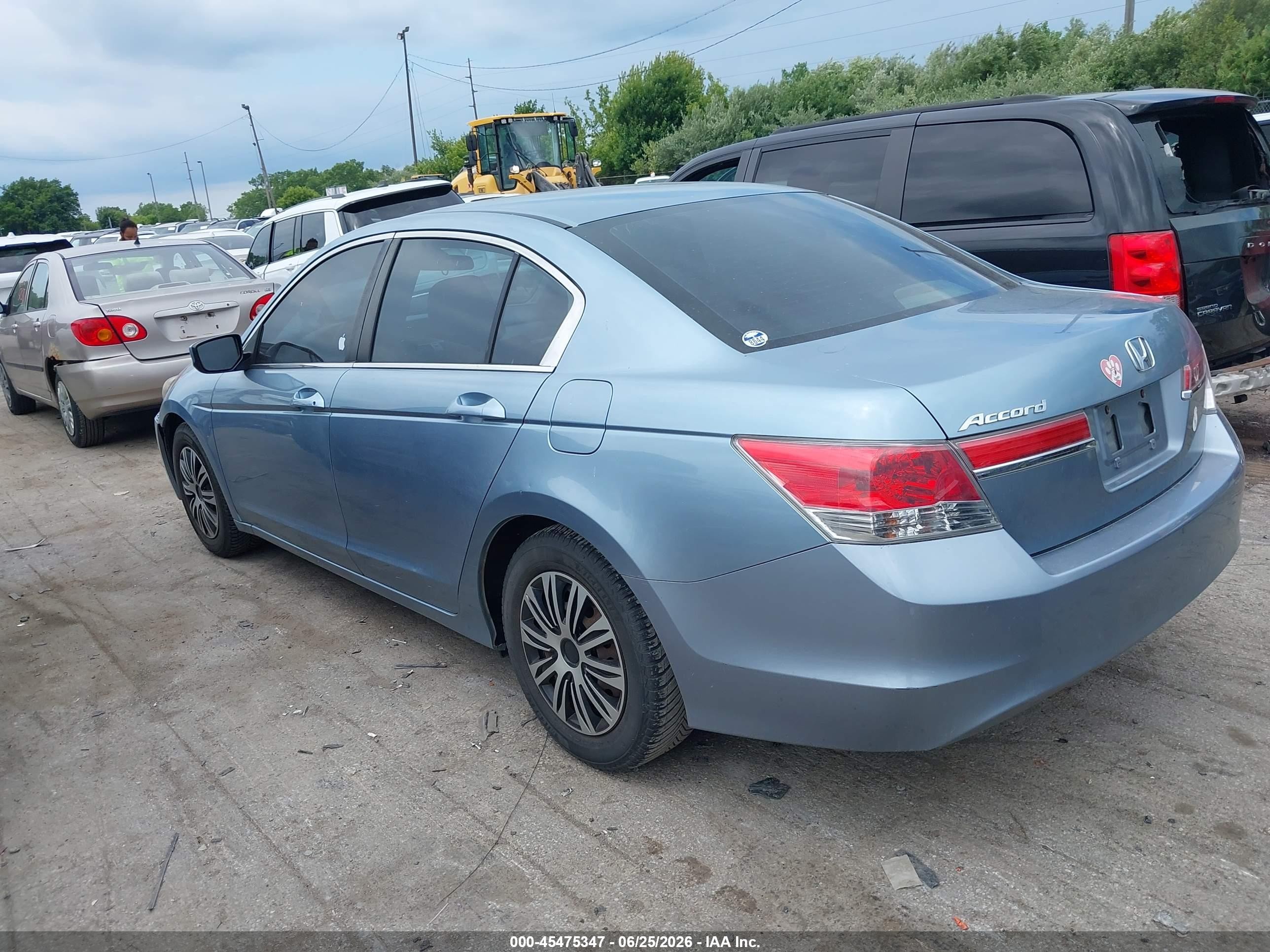 2011 Honda Accord 2.4 Lx Light Blue vin: 1HGCP2F3XBA052031