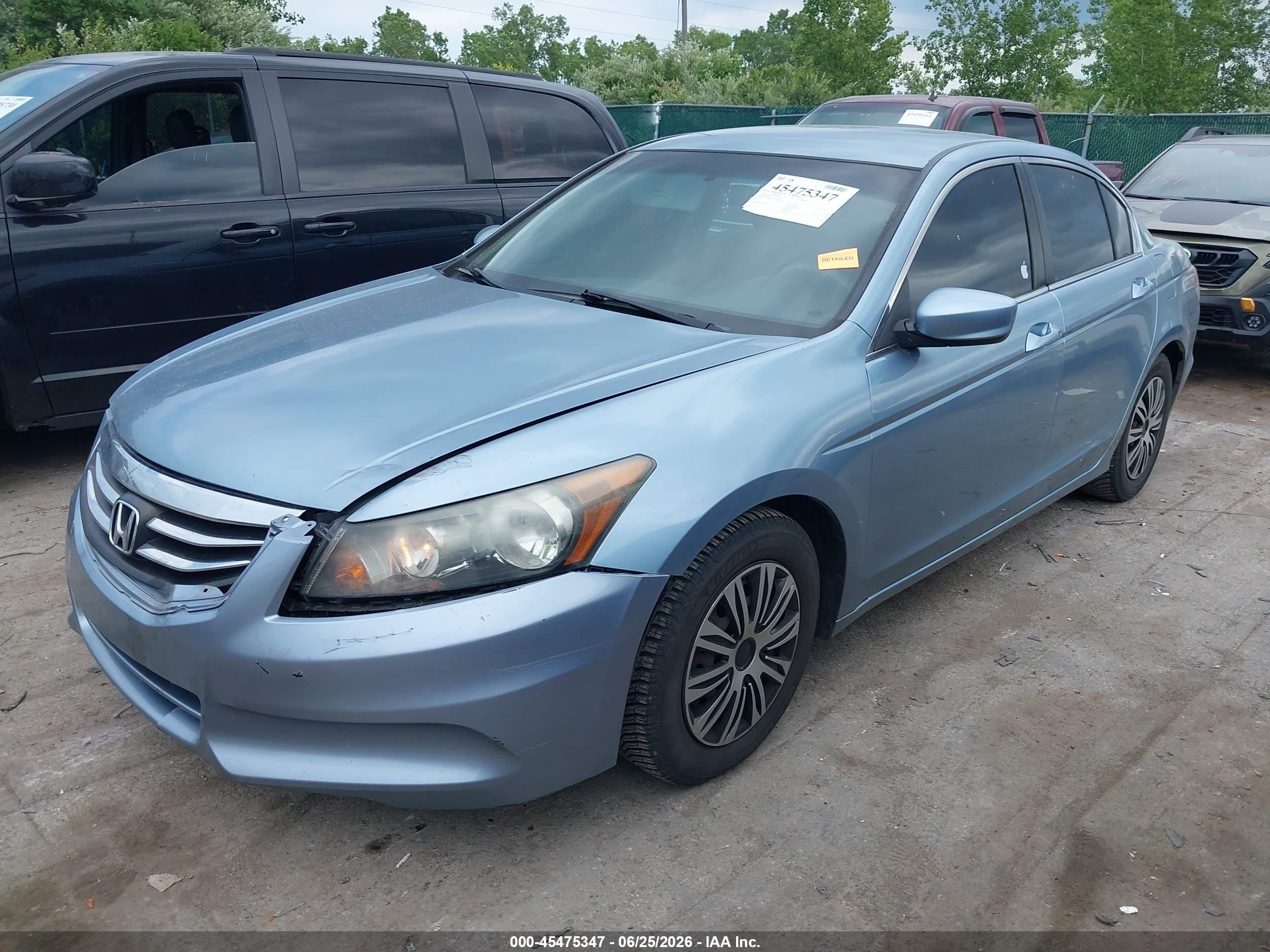 2011 Honda Accord 2.4 Lx Light Blue vin: 1HGCP2F3XBA052031