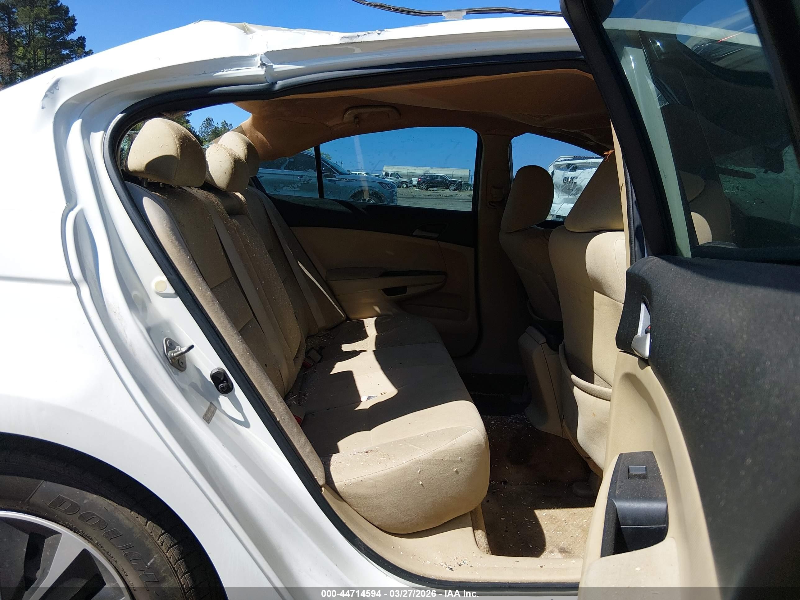 2011 Honda Accord 2.4 Lx White vin: 1HGCP2F3XBA061165