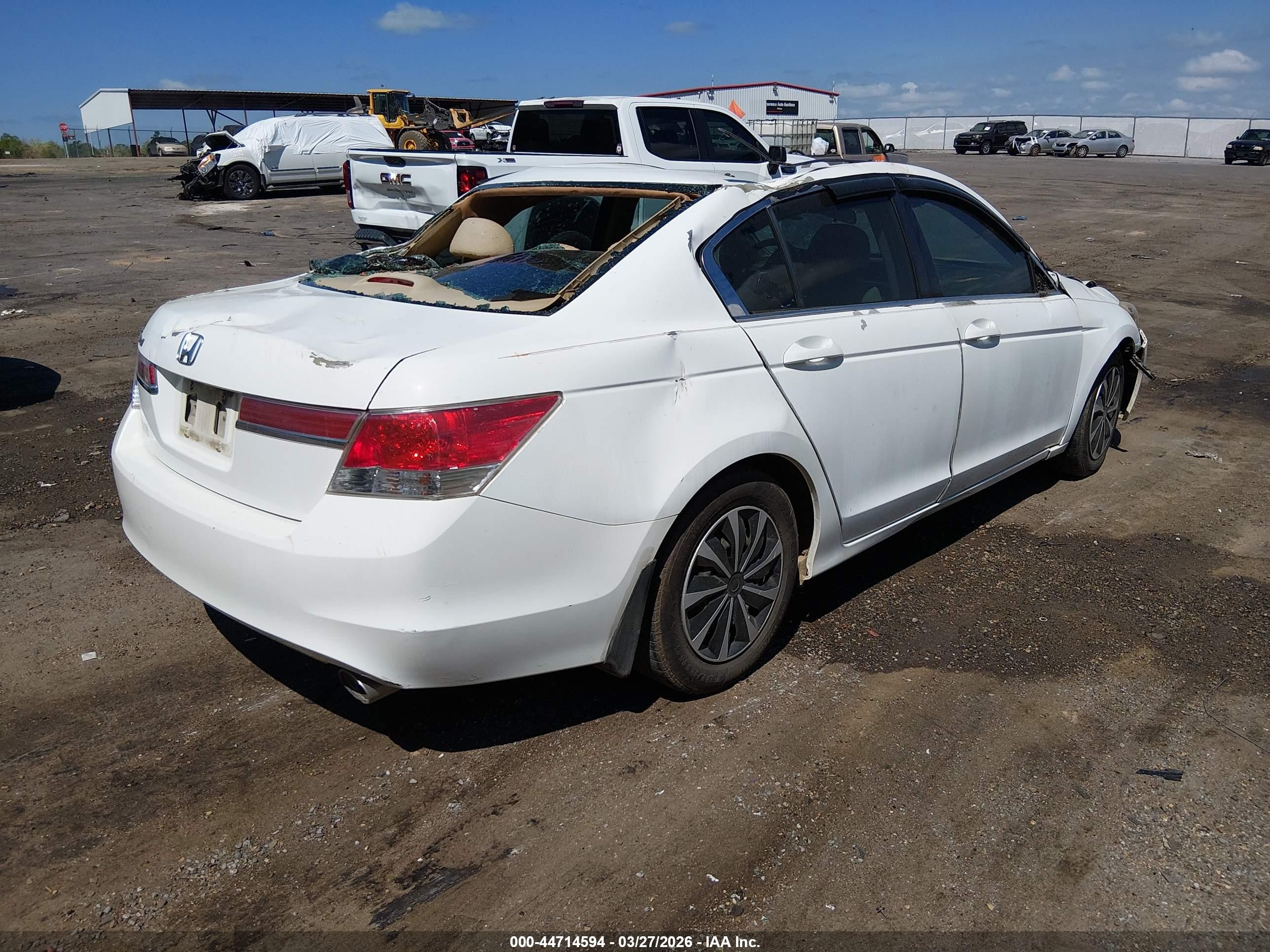2011 Honda Accord 2.4 Lx White vin: 1HGCP2F3XBA061165