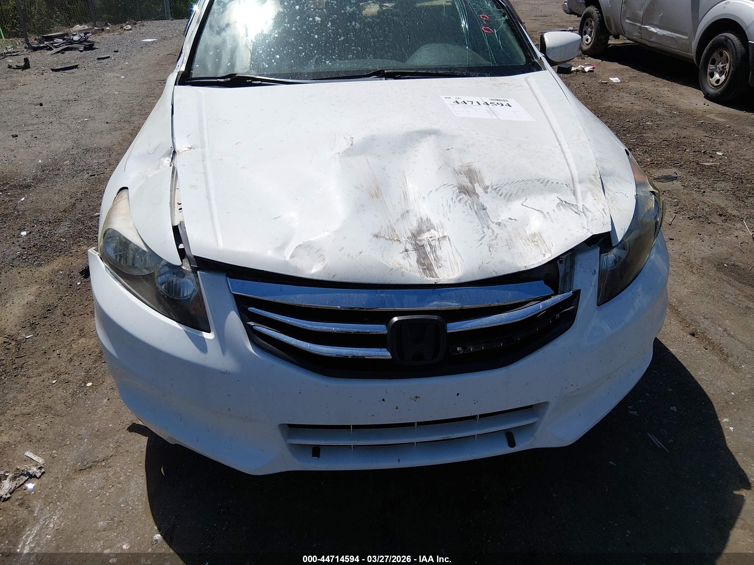 2011 Honda Accord 2.4 Lx White vin: 1HGCP2F3XBA061165