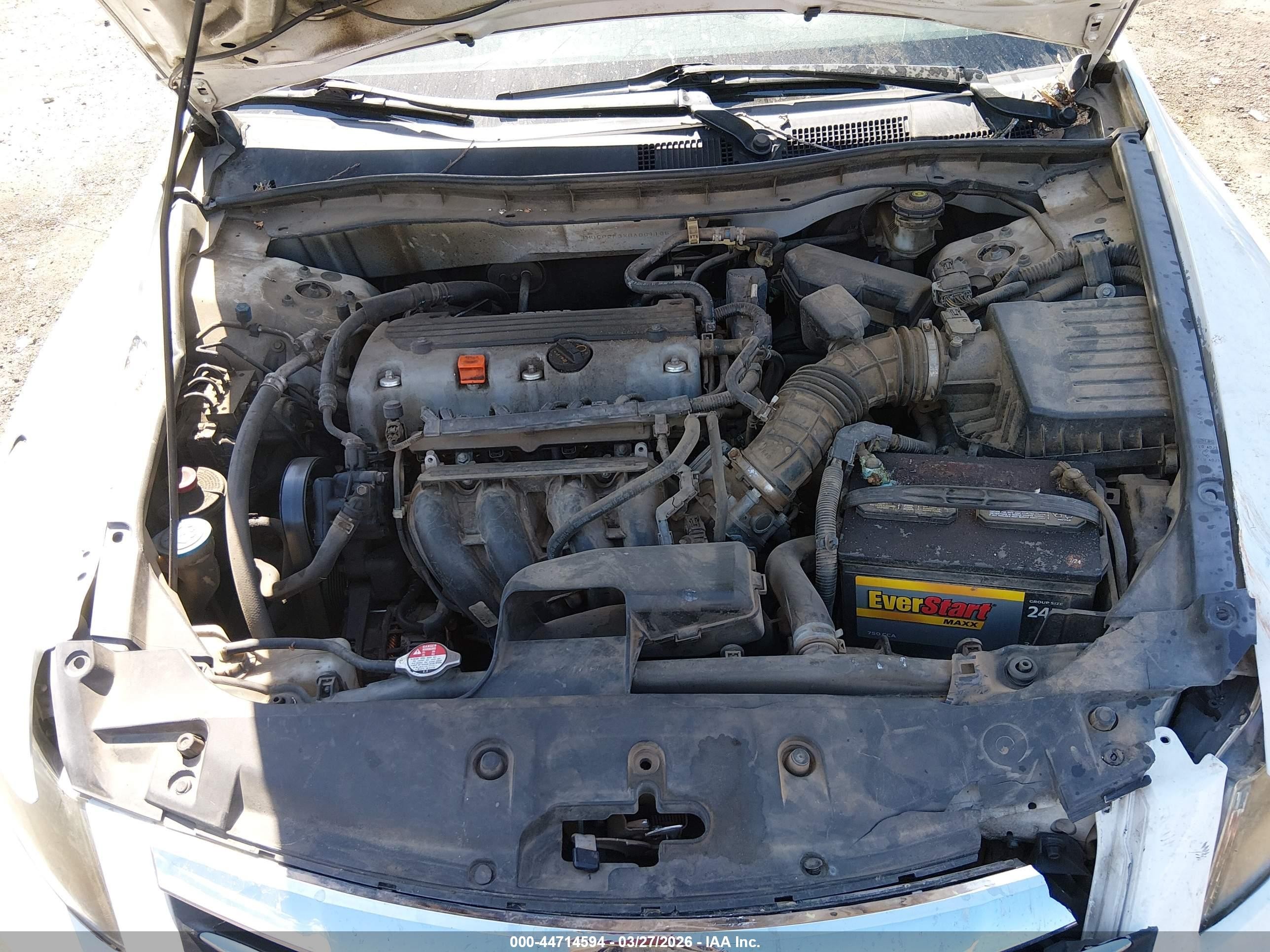 2011 Honda Accord 2.4 Lx White vin: 1HGCP2F3XBA061165