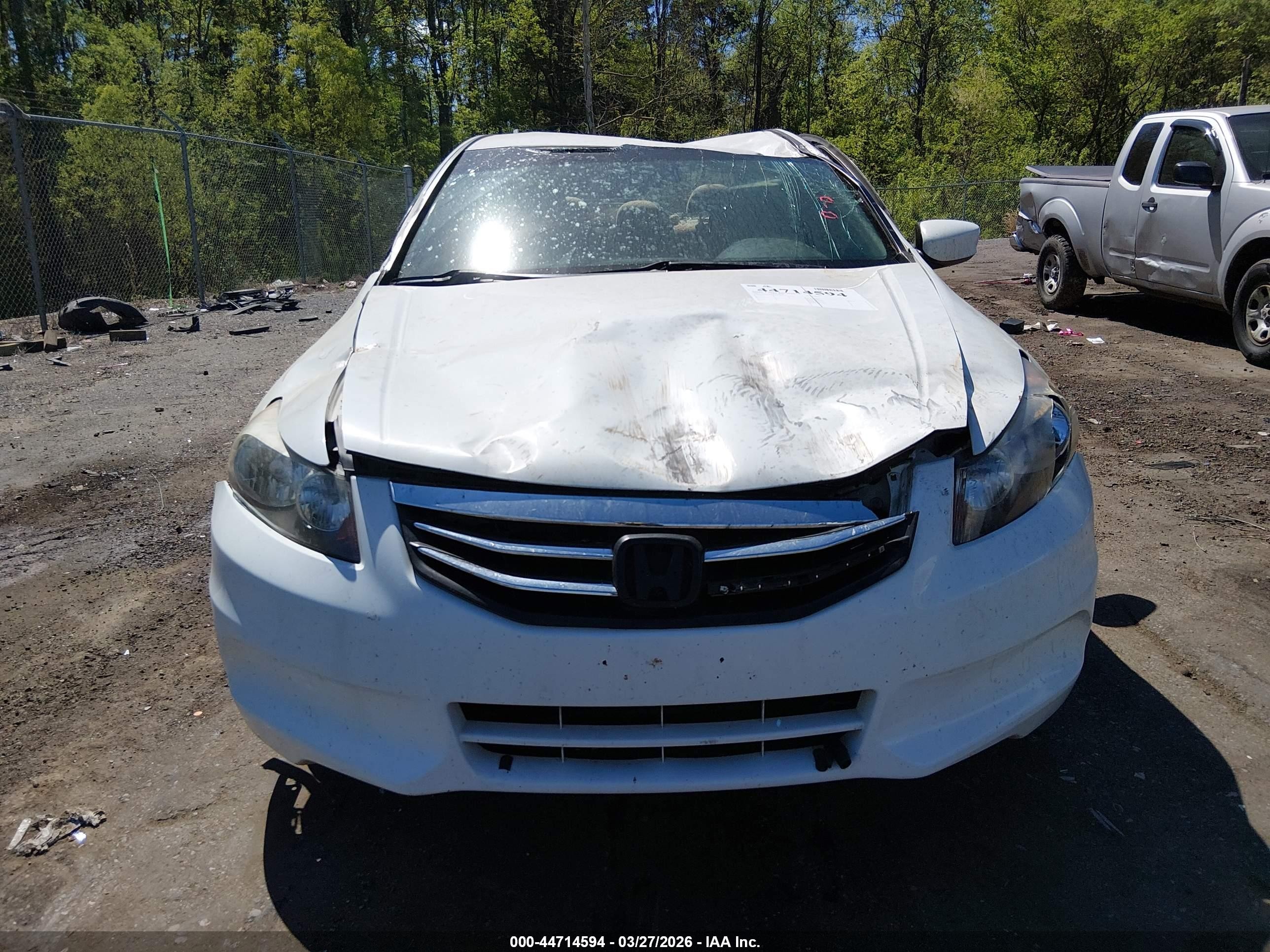 2011 Honda Accord 2.4 Lx White vin: 1HGCP2F3XBA061165
