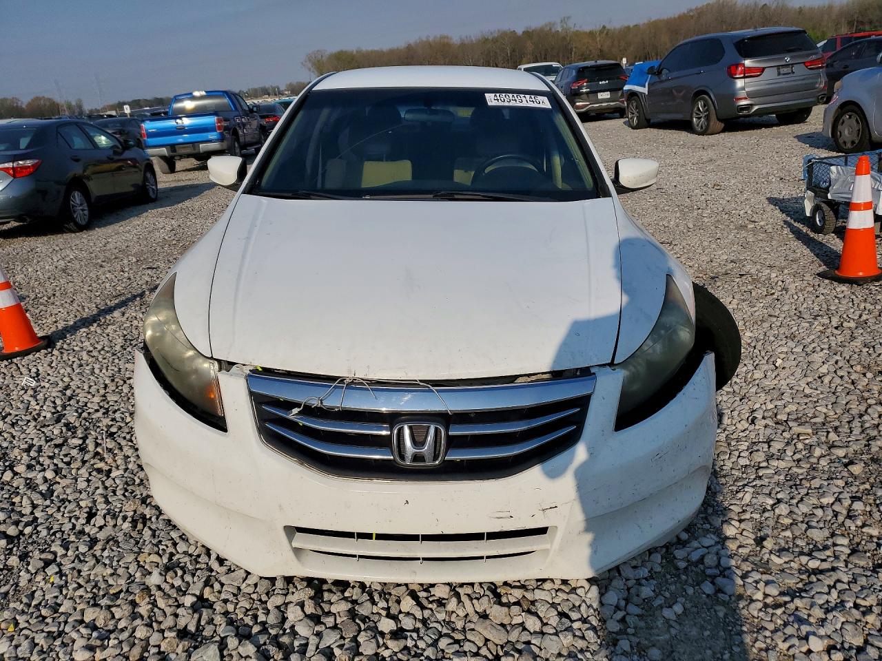 2011 Honda Accord Lx White vin: 1HGCP2F3XBA095994
