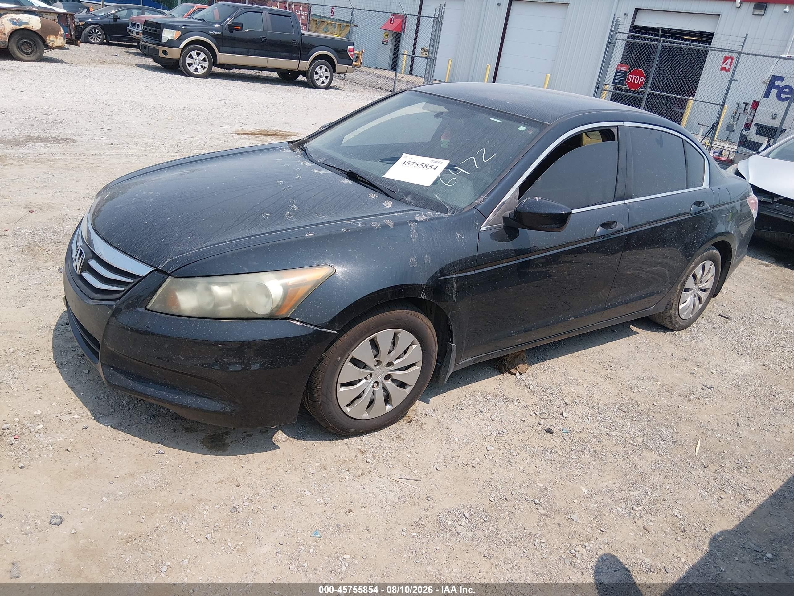 2011 Honda Accord 2.4 Lx Черный vin: 1HGCP2F3XBA116472
