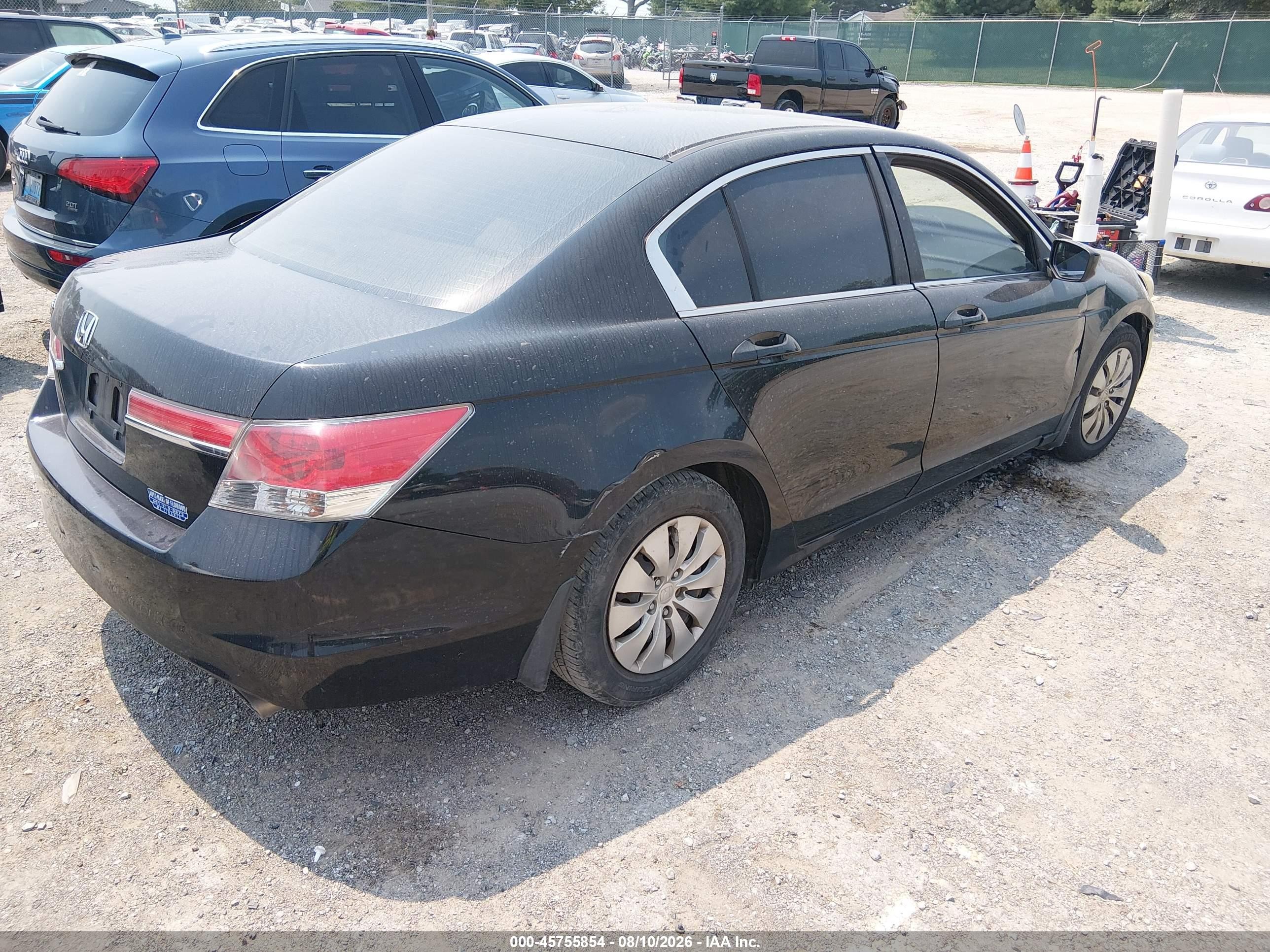 2011 Honda Accord 2.4 Lx Черный vin: 1HGCP2F3XBA116472