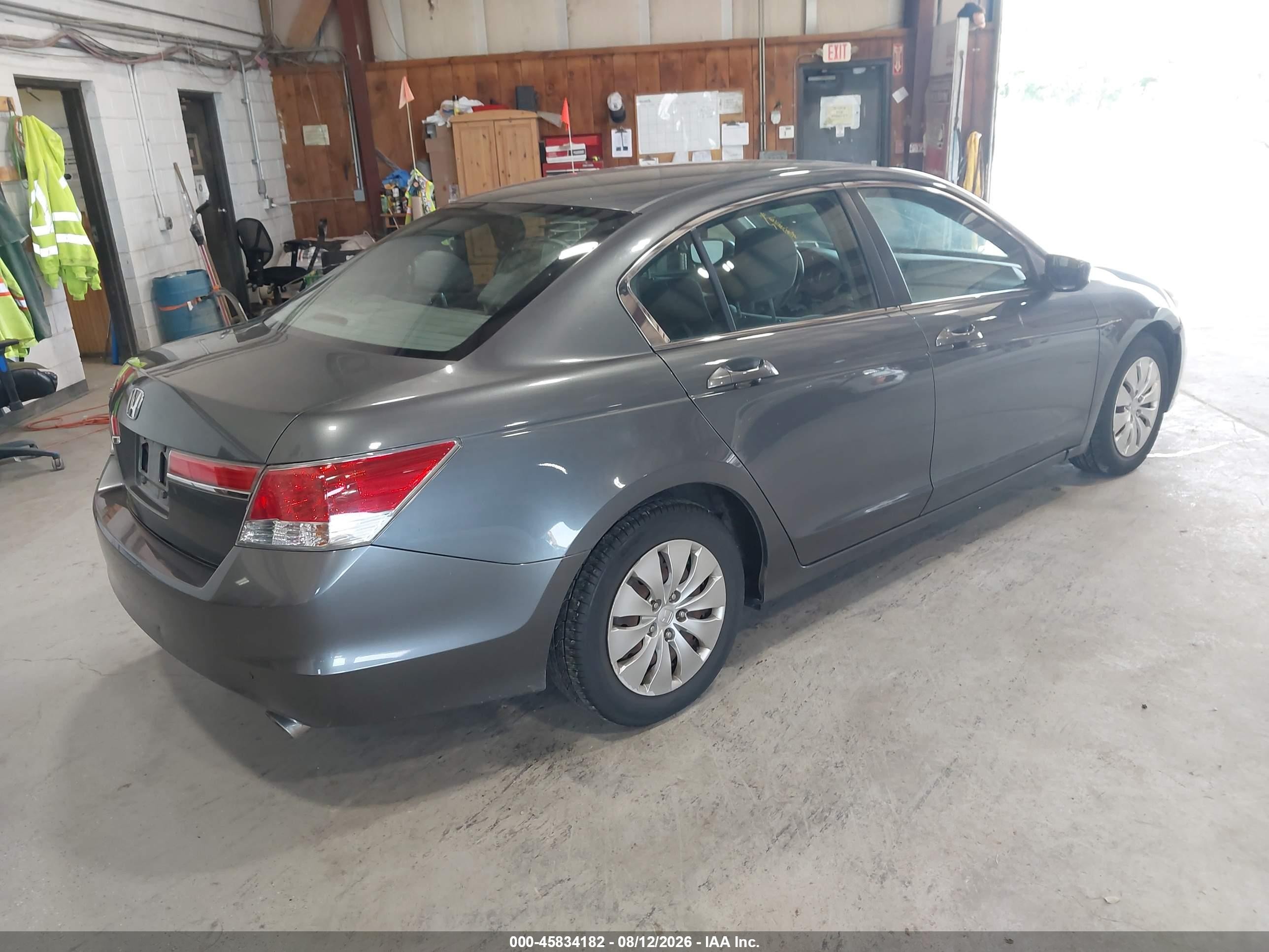 2011 Honda Accord 2.4 Lx Gray vin: 1HGCP2F3XBA137029