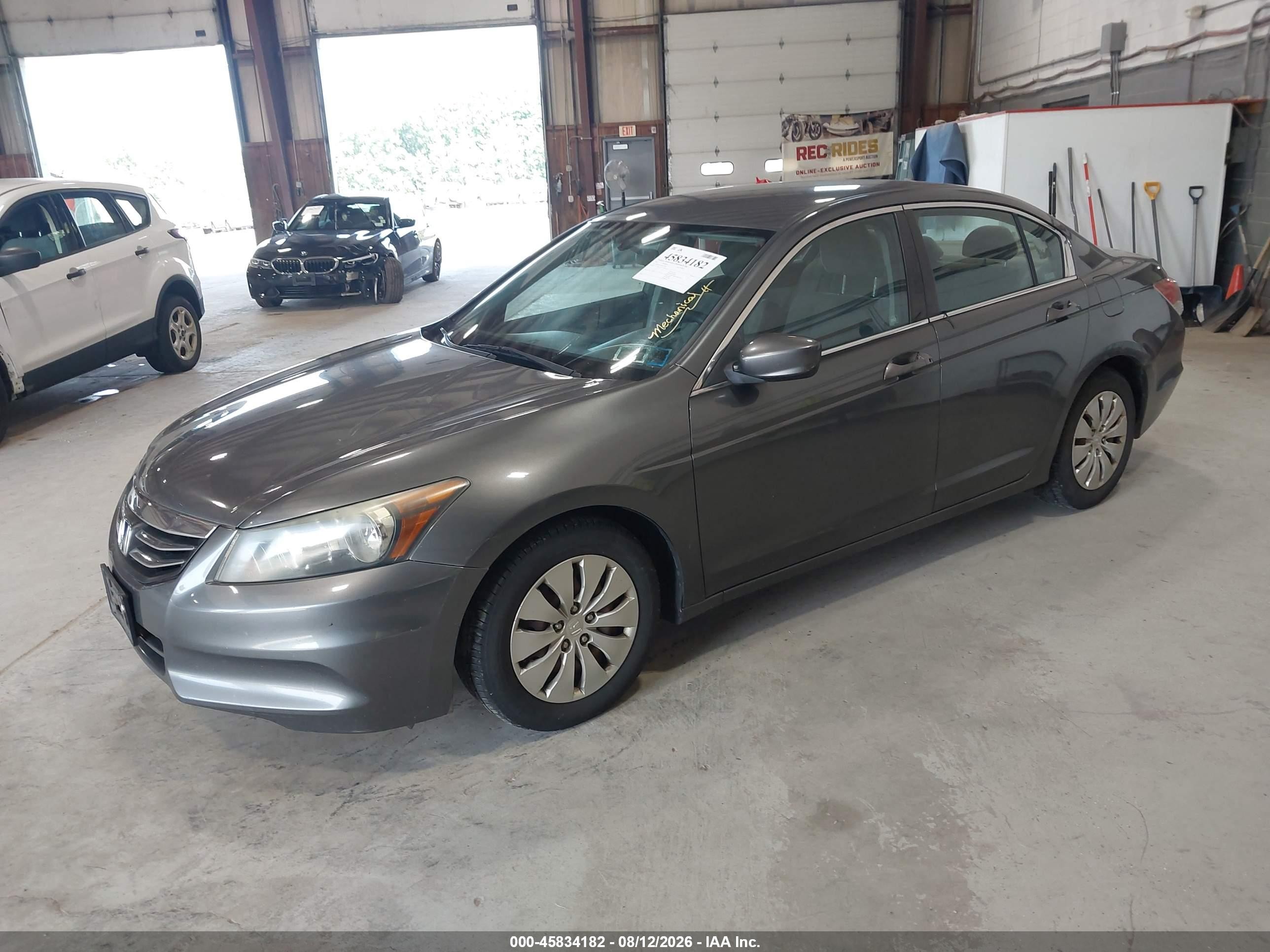 2011 Honda Accord 2.4 Lx Gray vin: 1HGCP2F3XBA137029