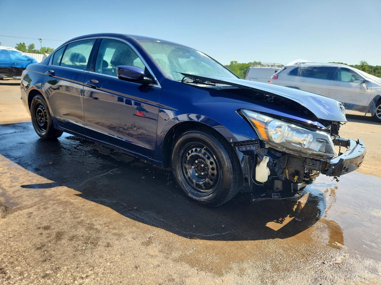 2011 Honda Accord Lx Blue vin: 1HGCP2F3XBA150055