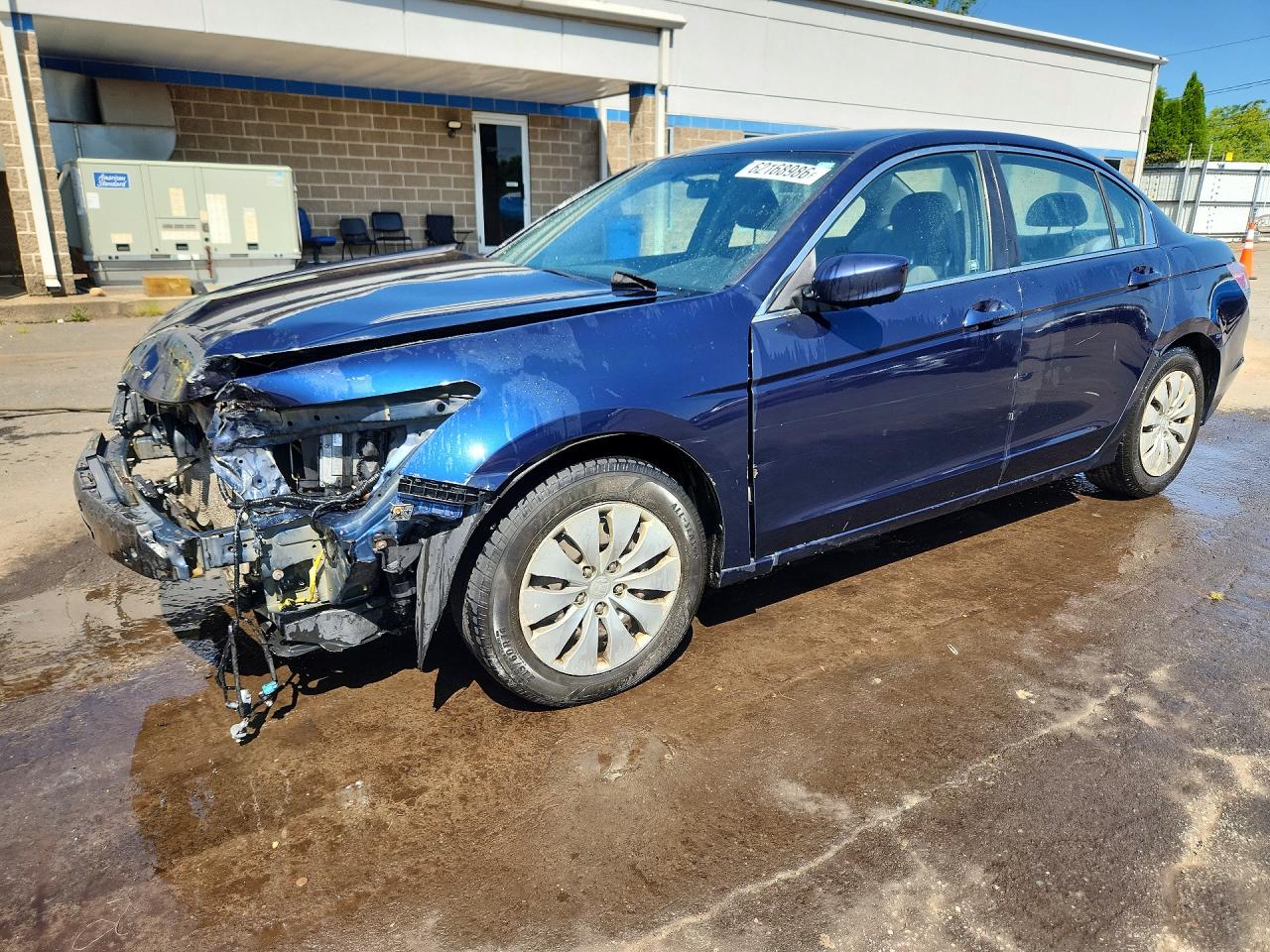 2011 Honda Accord Lx Blue vin: 1HGCP2F3XBA150055