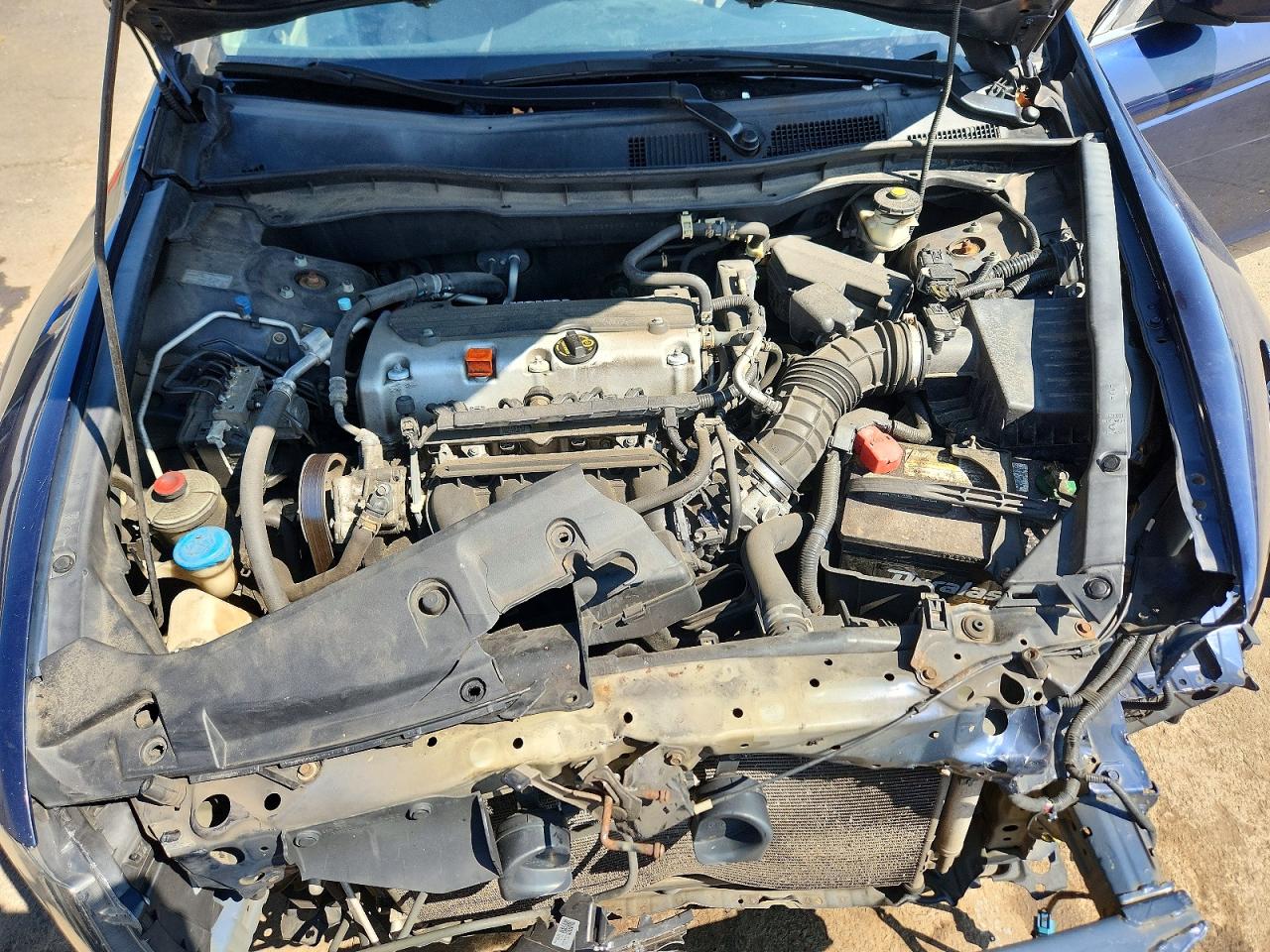 2011 Honda Accord Lx Blue vin: 1HGCP2F3XBA150055