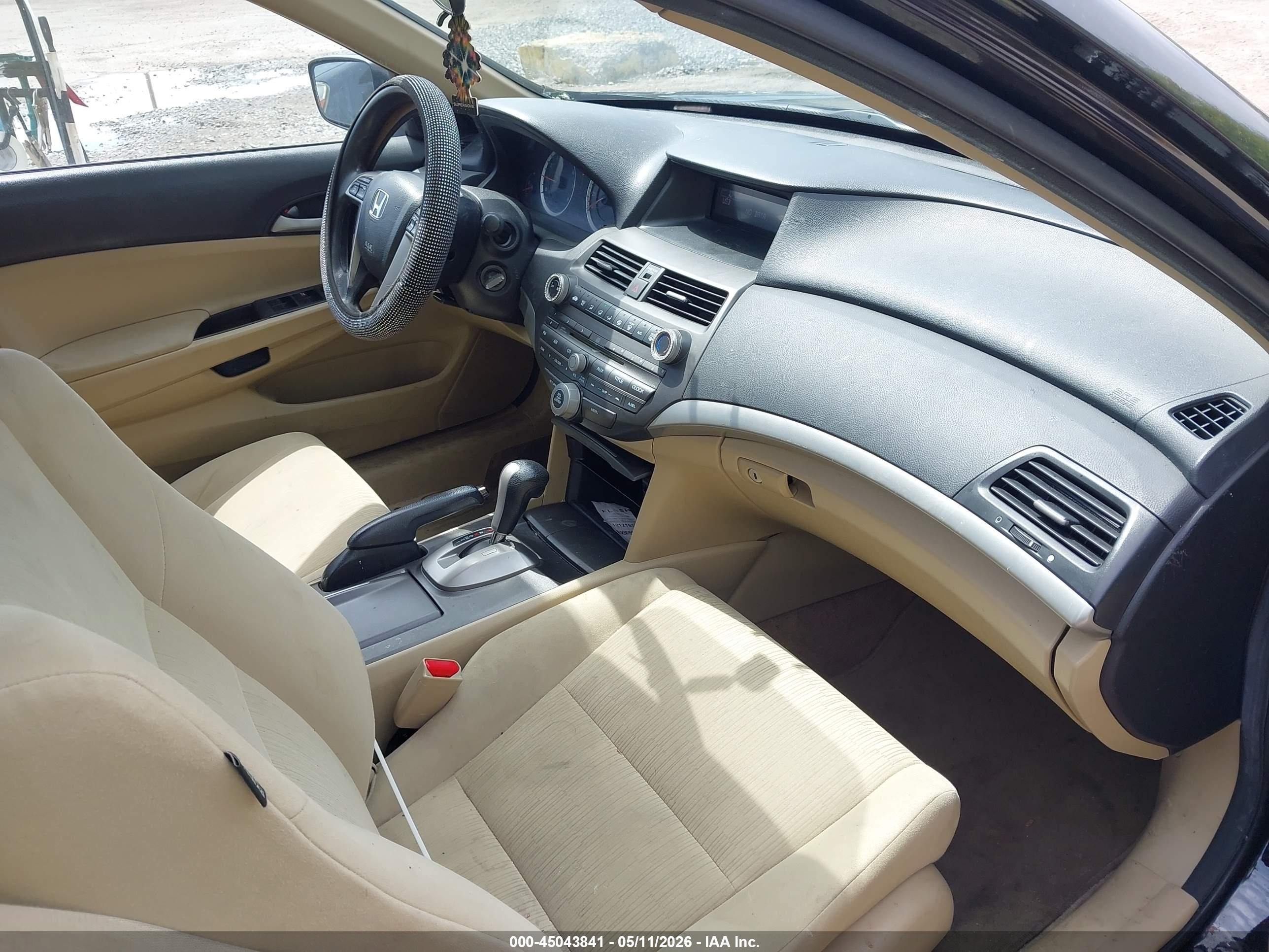 2012 Honda Accord 2.4 Lx Black vin: 1HGCP2F3XCA024215