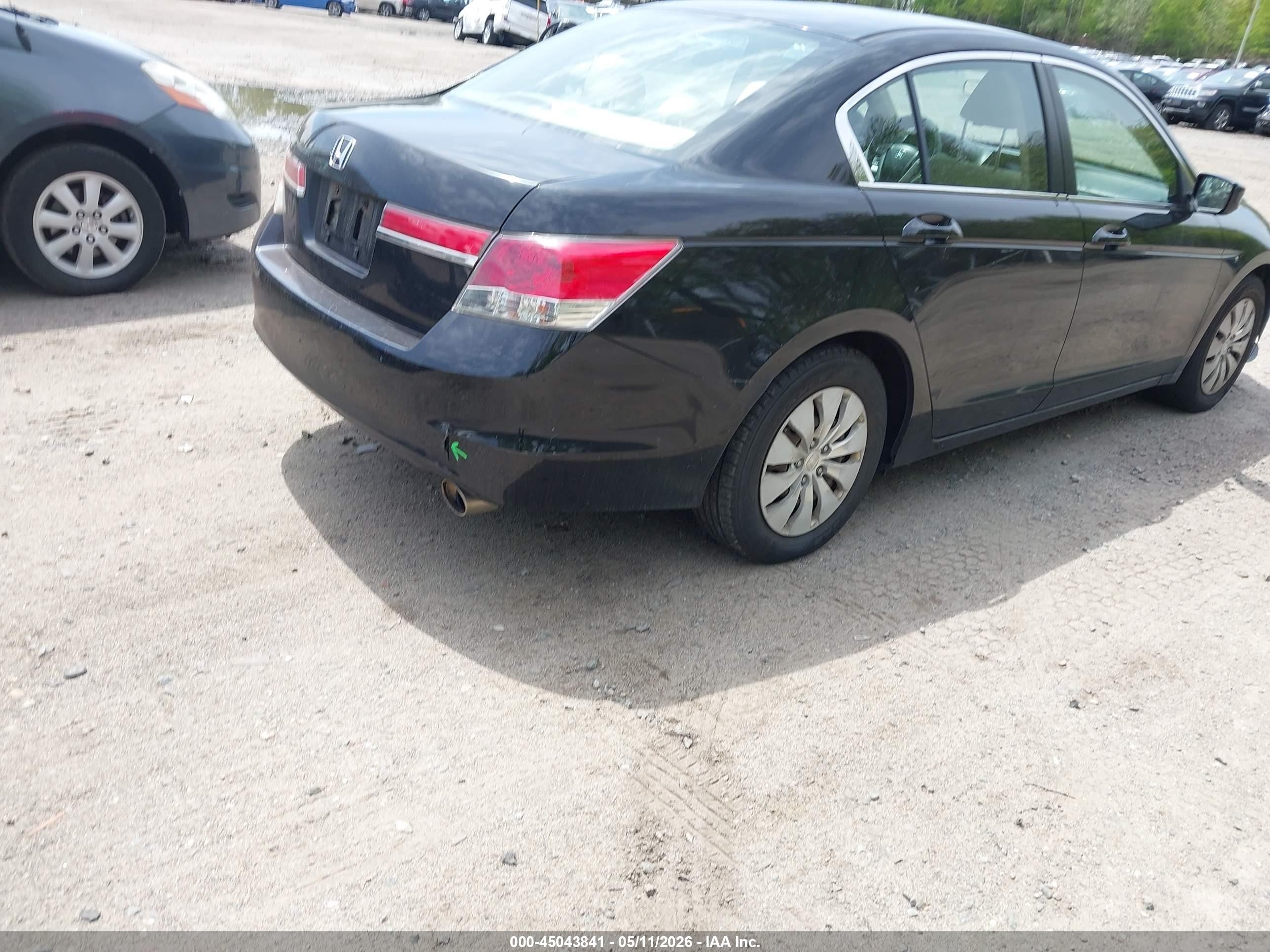 2012 Honda Accord 2.4 Lx Black vin: 1HGCP2F3XCA024215