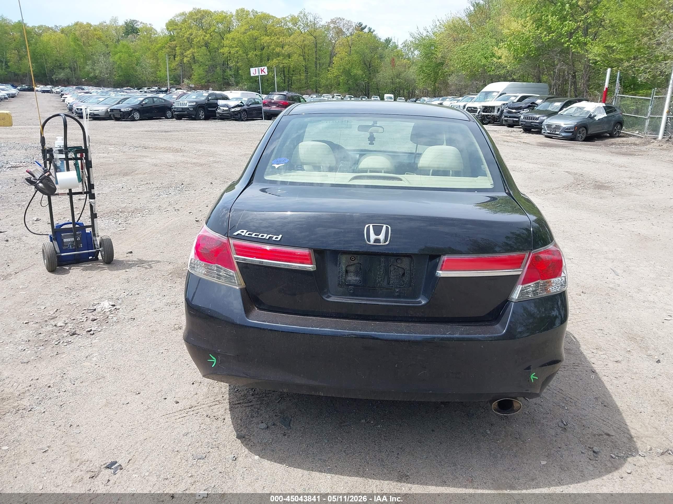 2012 Honda Accord 2.4 Lx Black vin: 1HGCP2F3XCA024215