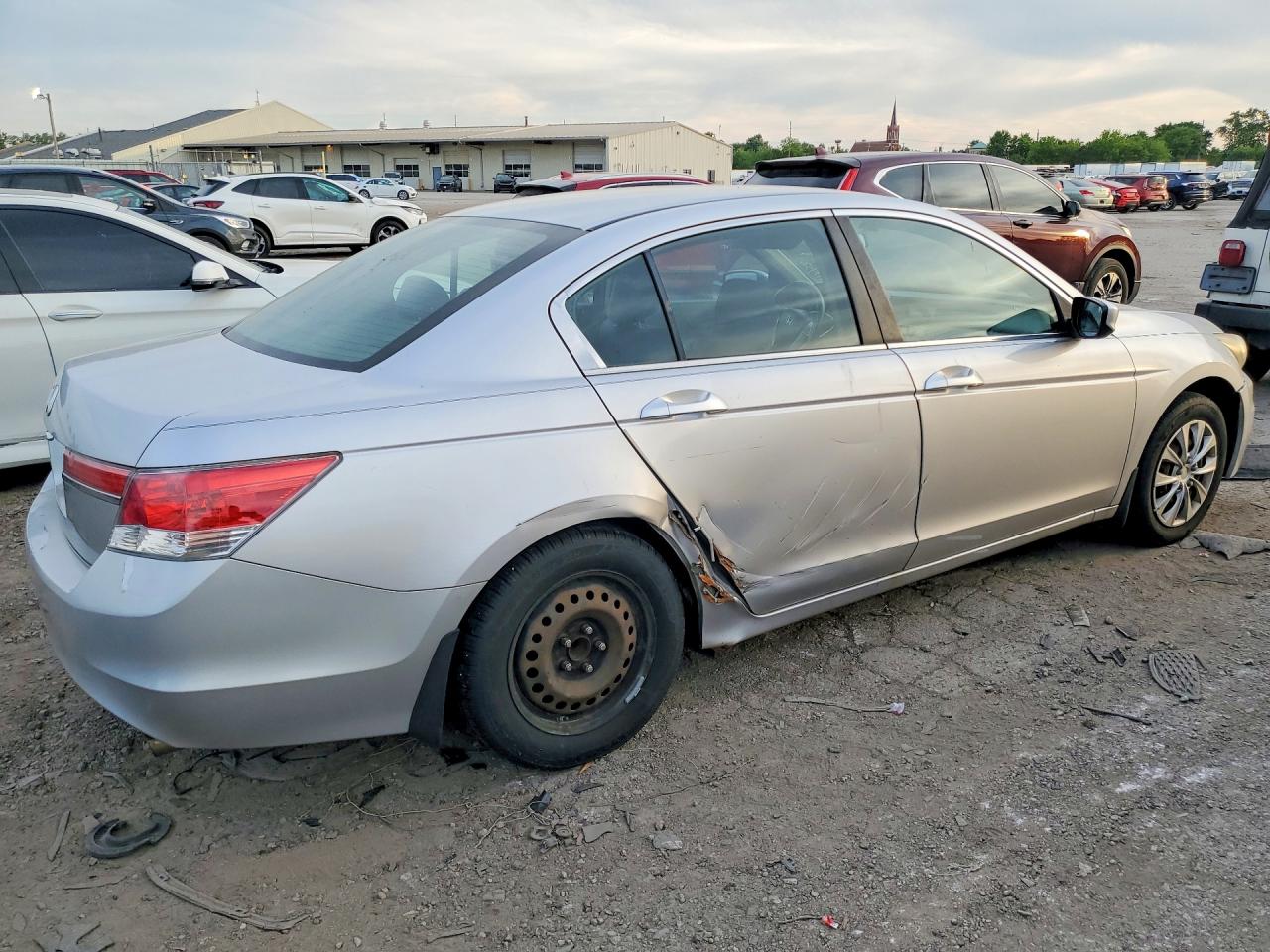 2012 Honda Accord Lx Silver vin: 1HGCP2F3XCA030371