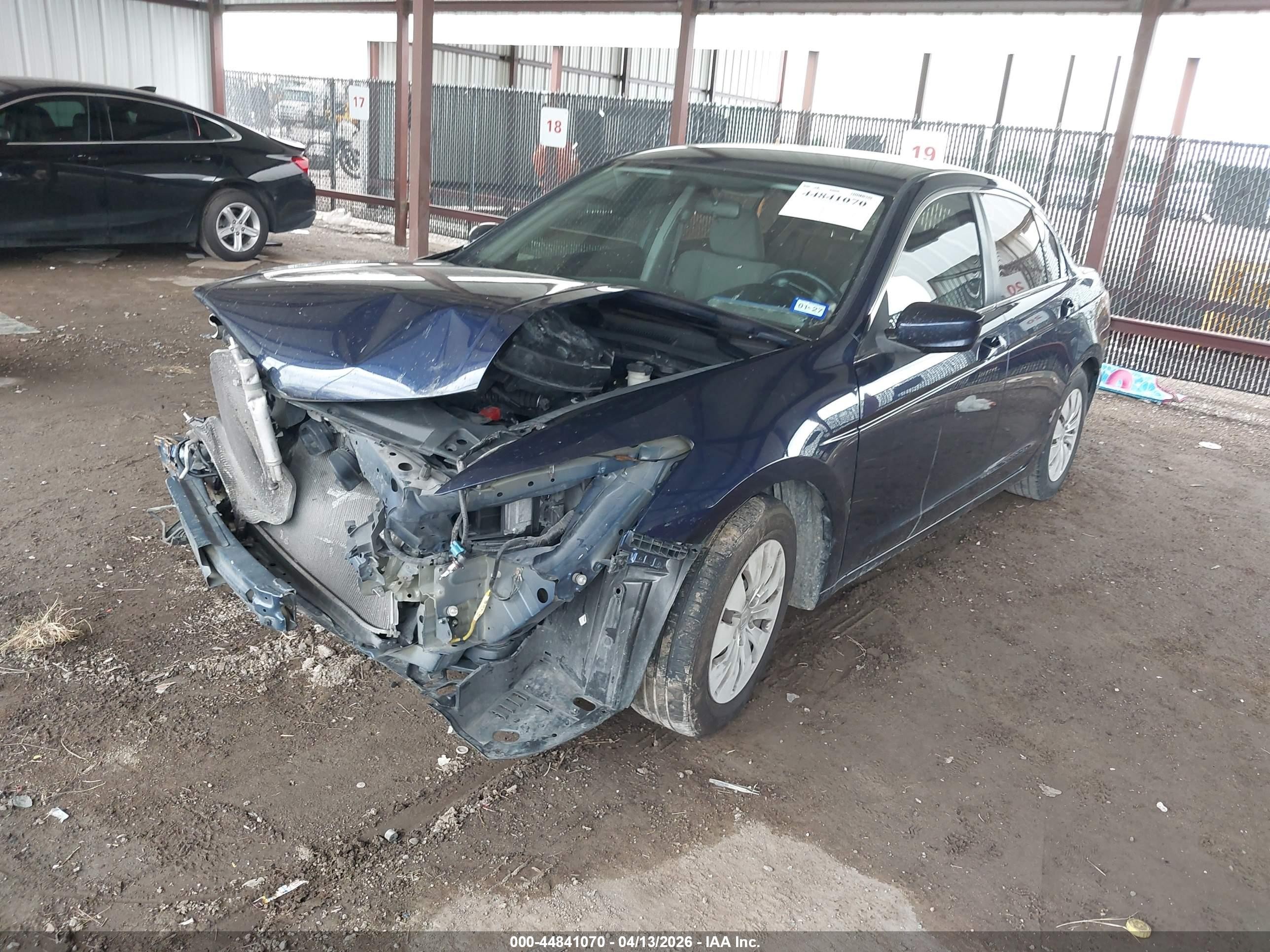 2012 Honda Accord 2.4 Lx Blue vin: 1HGCP2F3XCA041046