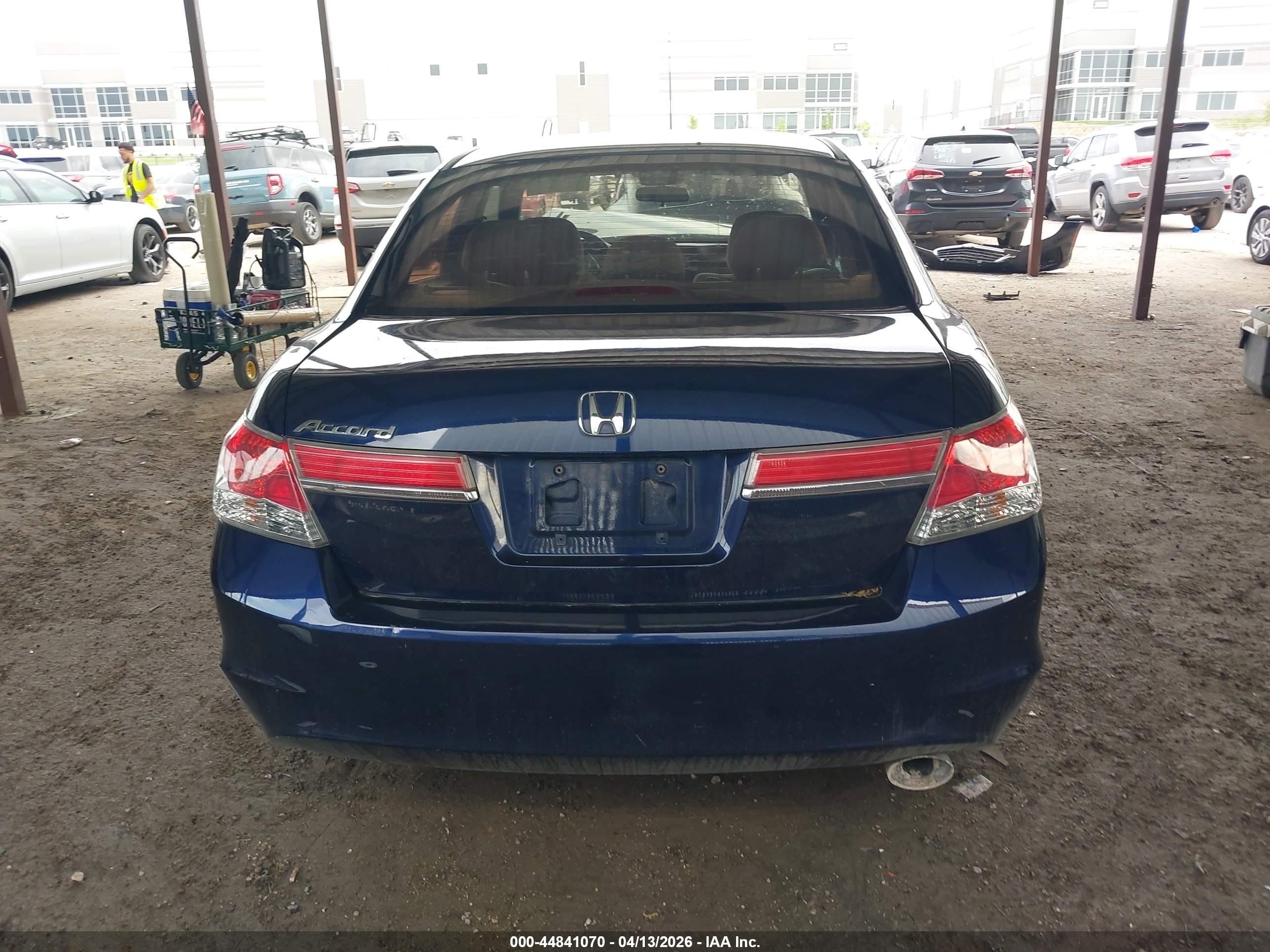 2012 Honda Accord 2.4 Lx Blue vin: 1HGCP2F3XCA041046