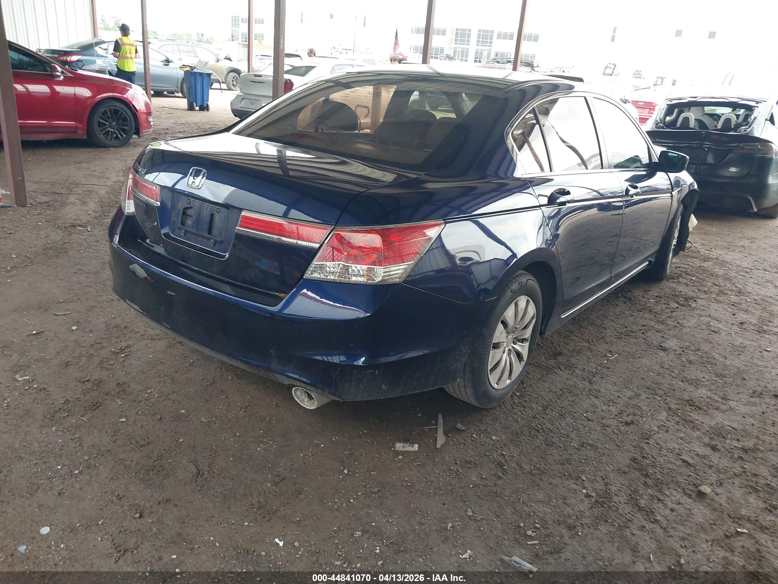 2012 Honda Accord 2.4 Lx Blue vin: 1HGCP2F3XCA041046