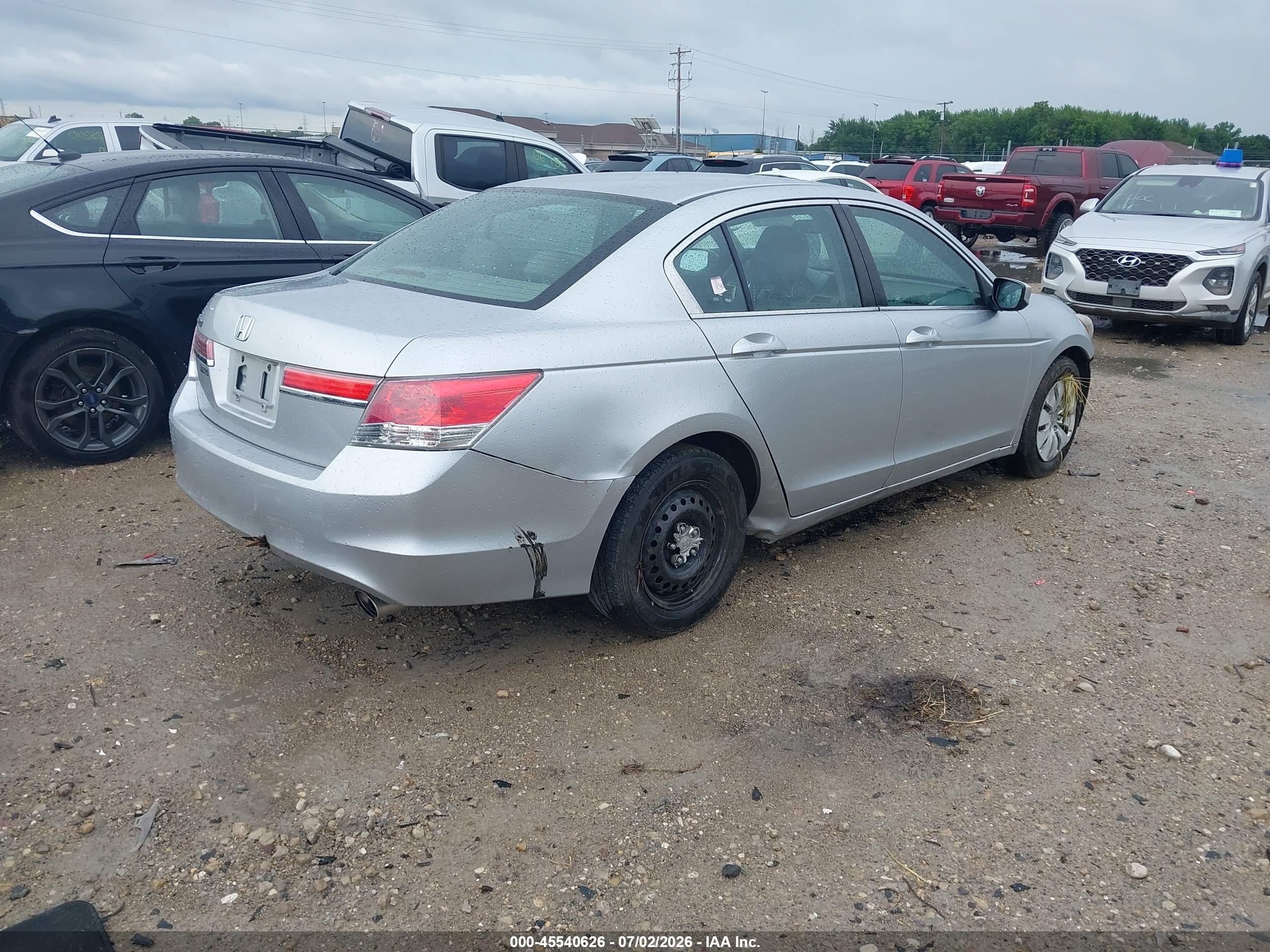 2012 Honda Accord 2.4 Lx Silver vin: 1HGCP2F3XCA066139
