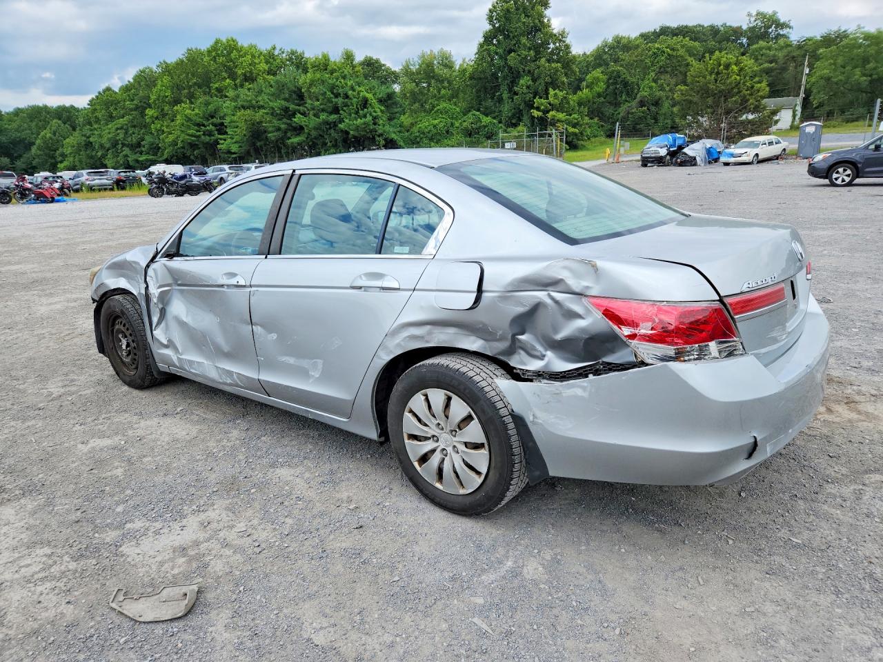 2012 Honda Accord Lx Silver vin: 1HGCP2F3XCA076895