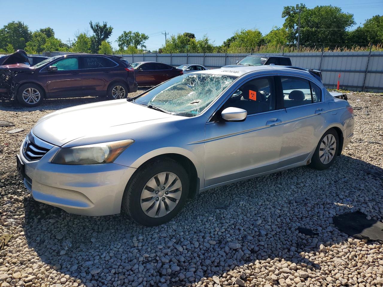 2012 Honda Accord Lx Silver vin: 1HGCP2F3XCA091882