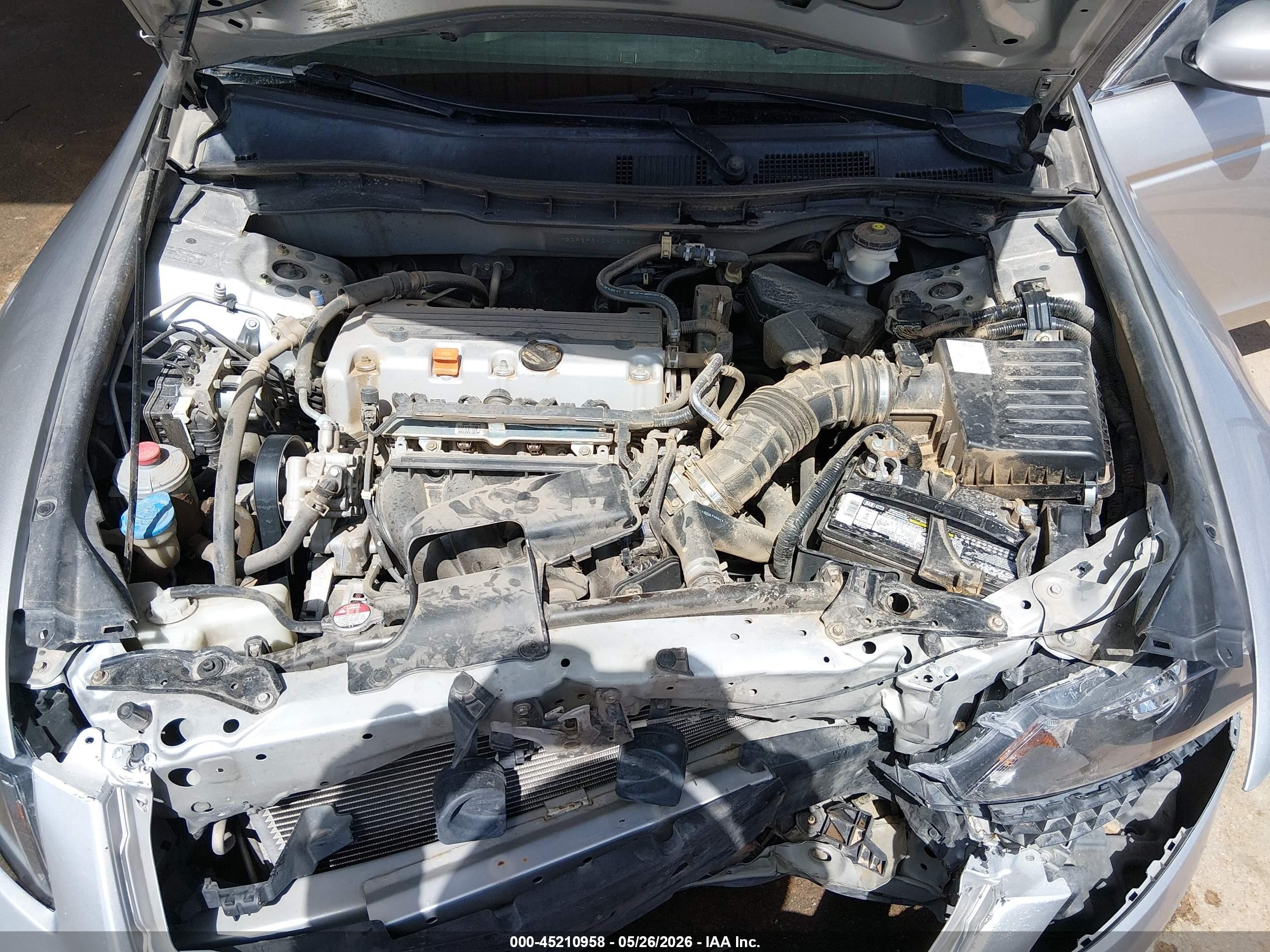 2012 Honda Accord 2.4 Lx White vin: 1HGCP2F3XCA127523