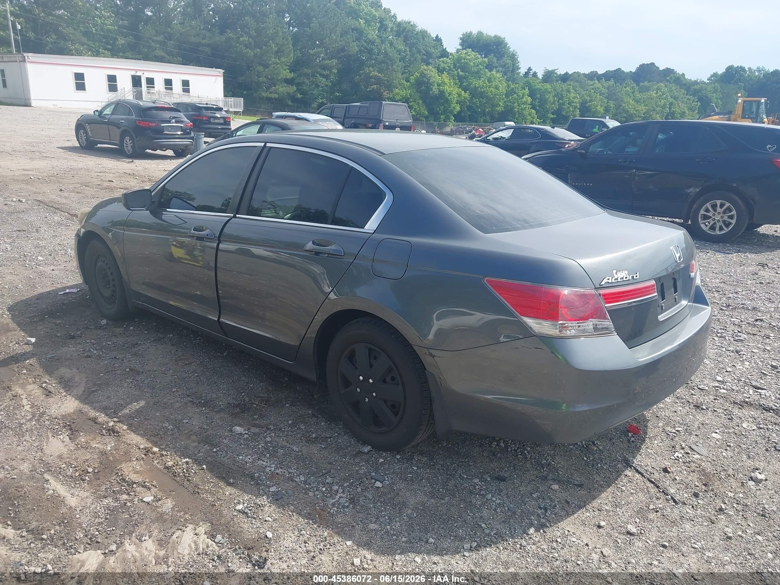 2012 Honda Accord 2.4 Lx Gray vin: 1HGCP2F3XCA135296