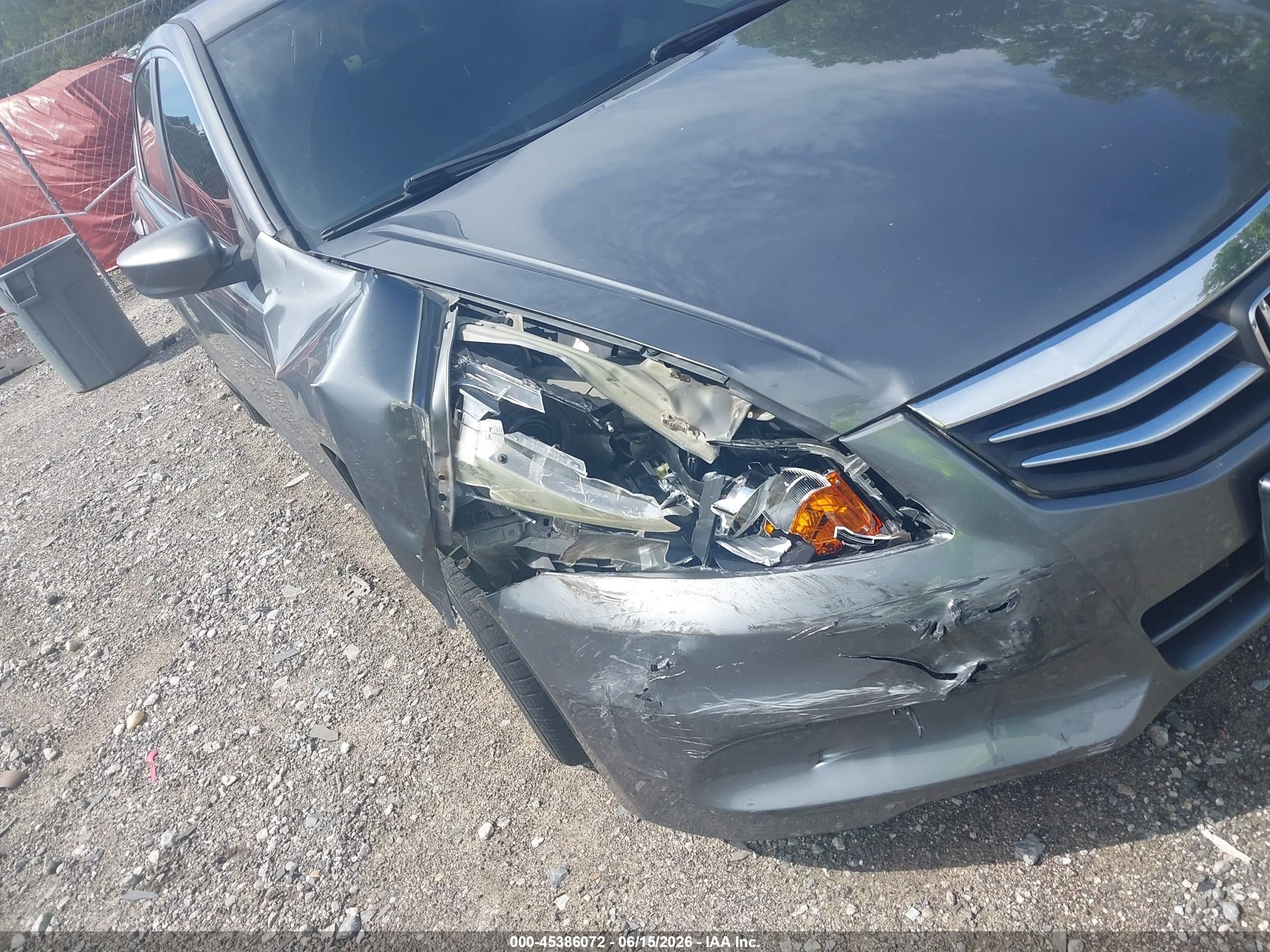 2012 Honda Accord 2.4 Lx Gray vin: 1HGCP2F3XCA135296